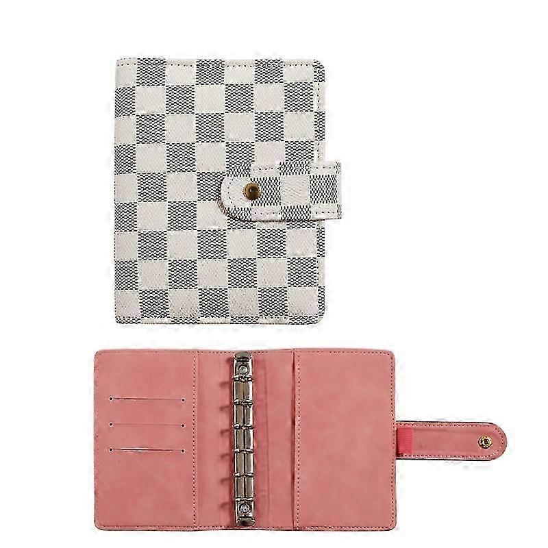 Notebook A5 grid loose leaf for A7 chessboard style