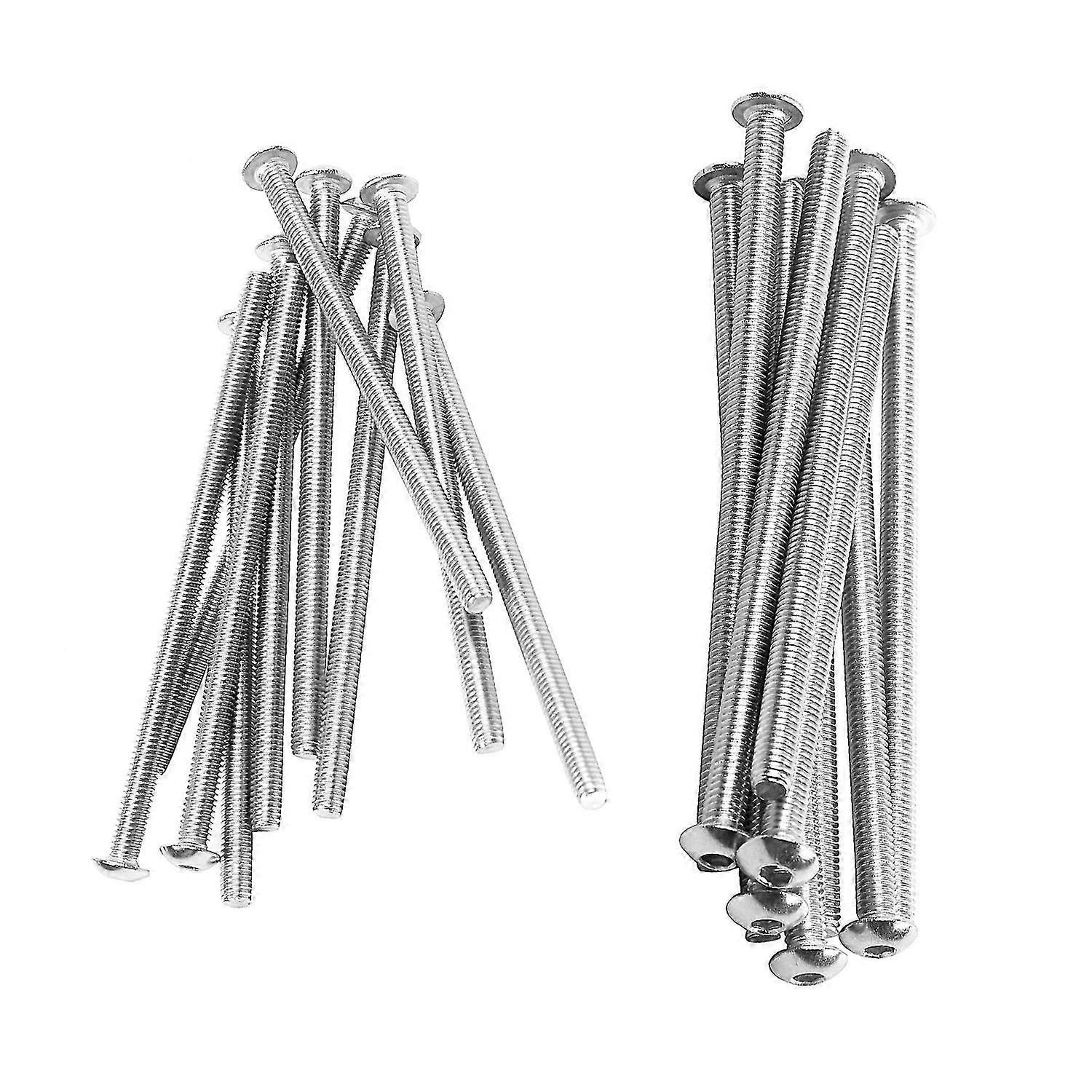 20 Pcs Stainless Steel Button Head Screw, Hex Socket Bolts Type:m4/4mm - 10 Pcs M4x75mm & 10 Pcs M4