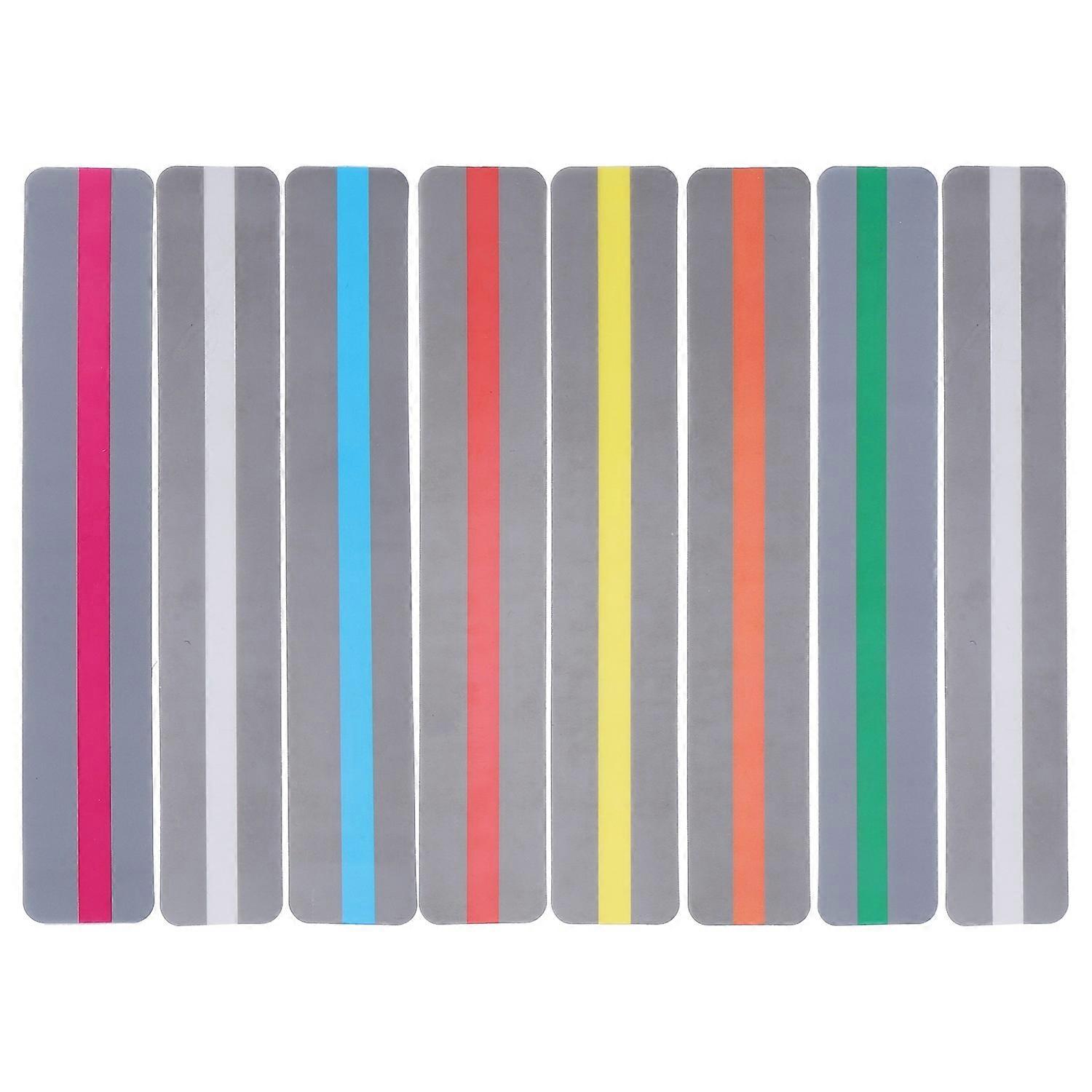 8Pcs Reading Strips Guided Highlight Colored Overlays Bookmark Plastic Tool Small