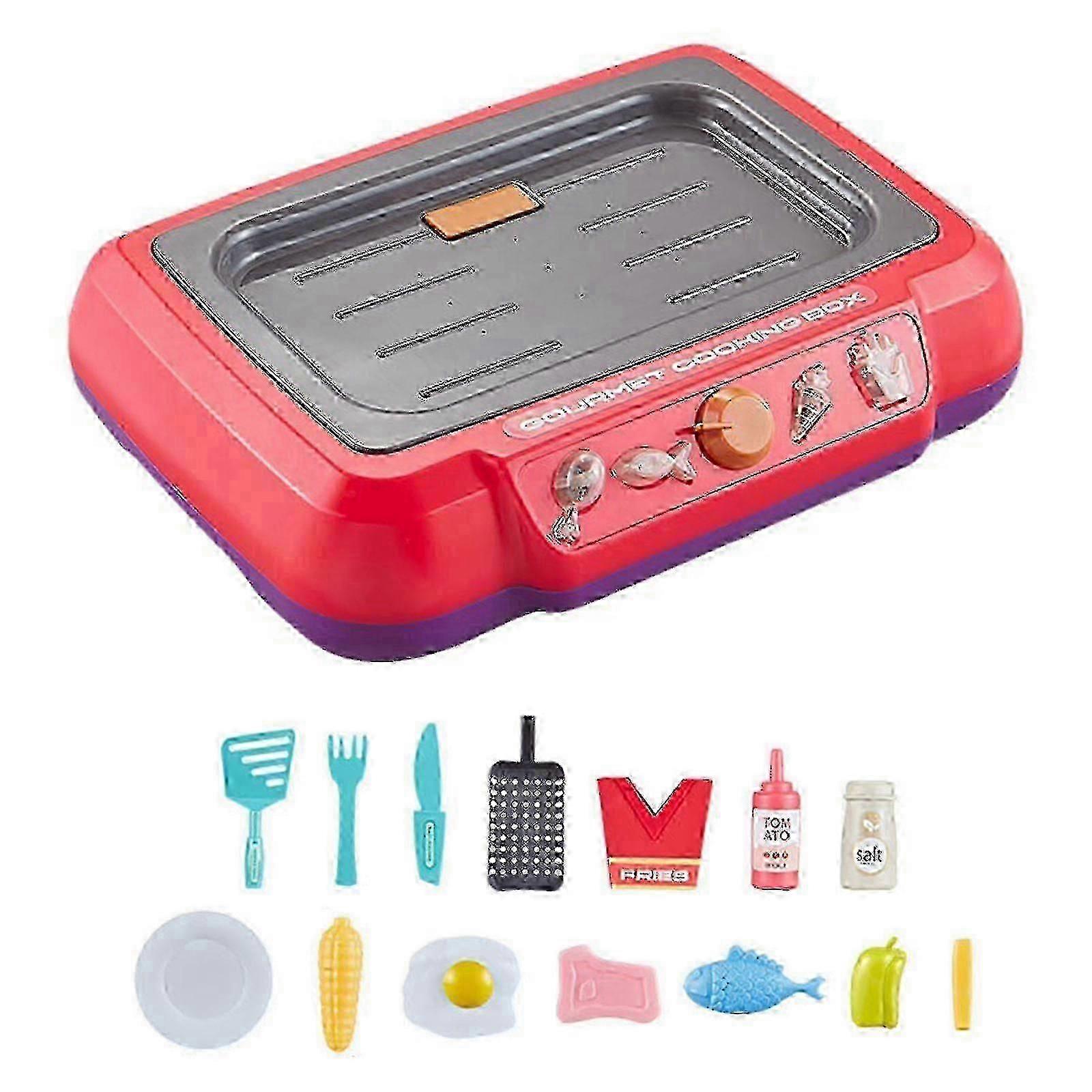 لعبة صندوق الطبخ الذواقة مع تغيير اللون اللعب الغذاء المطبخ الطبخ مجموعة اللعب Wg
