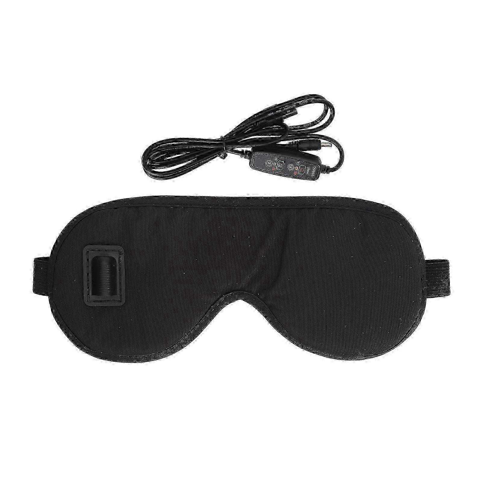 Heated Eye Mask 3 Temp Modes Fast USB Powered Safe Voltage Eye Heating Pad for Home Travel Office