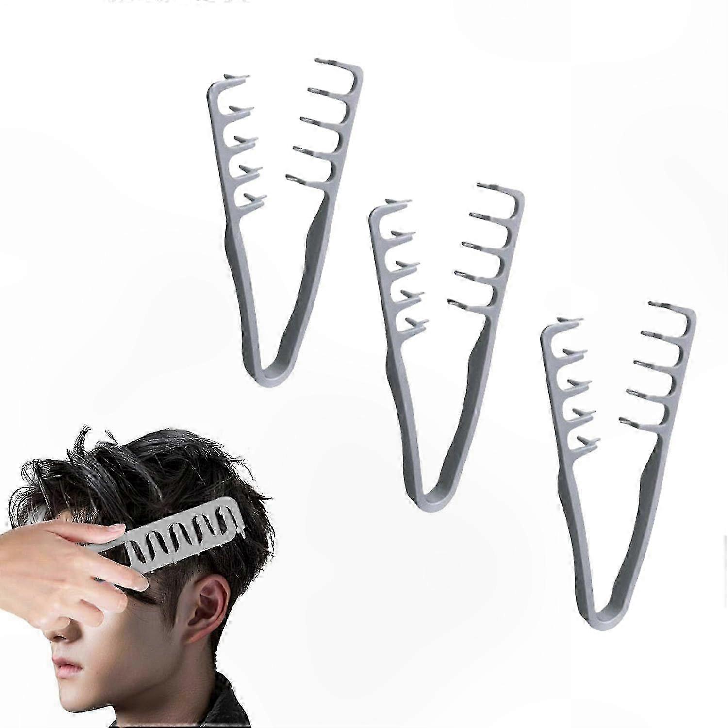 Wide Tooth Comb for Curly Hair, Volumizing Root Lift & Bang Styling Tool, Lightweight Detangling Comb