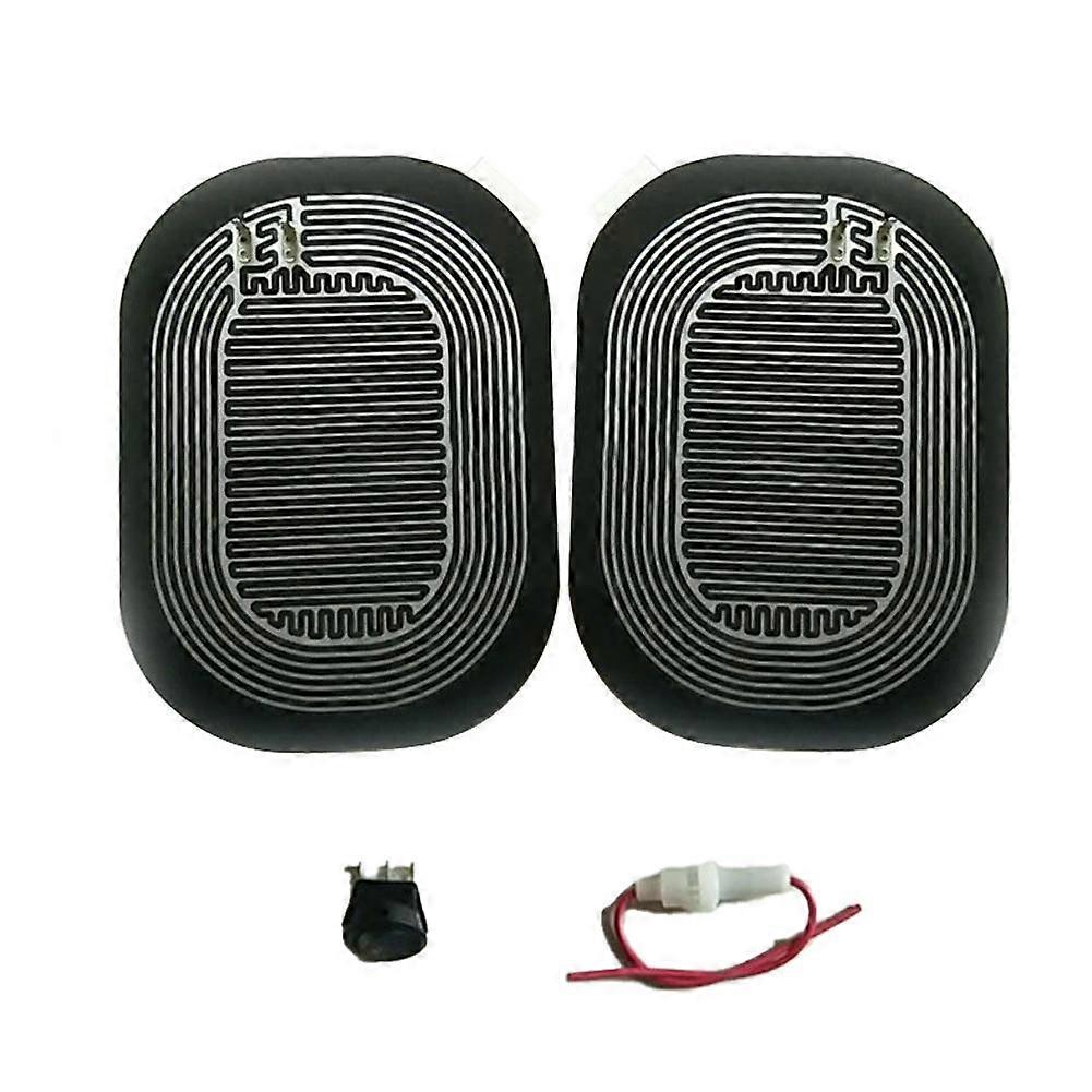 1 Set Side Rearview Mirror Heating Pad Universal Dc 12V 26W Defogger Remove