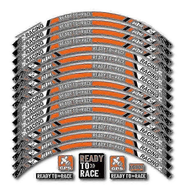 دراجة نارية عجلة حافة ملصق مخطط الشريط ل KTM Duke 200-1290 17 بوصة جاهزة لتصميم السباق