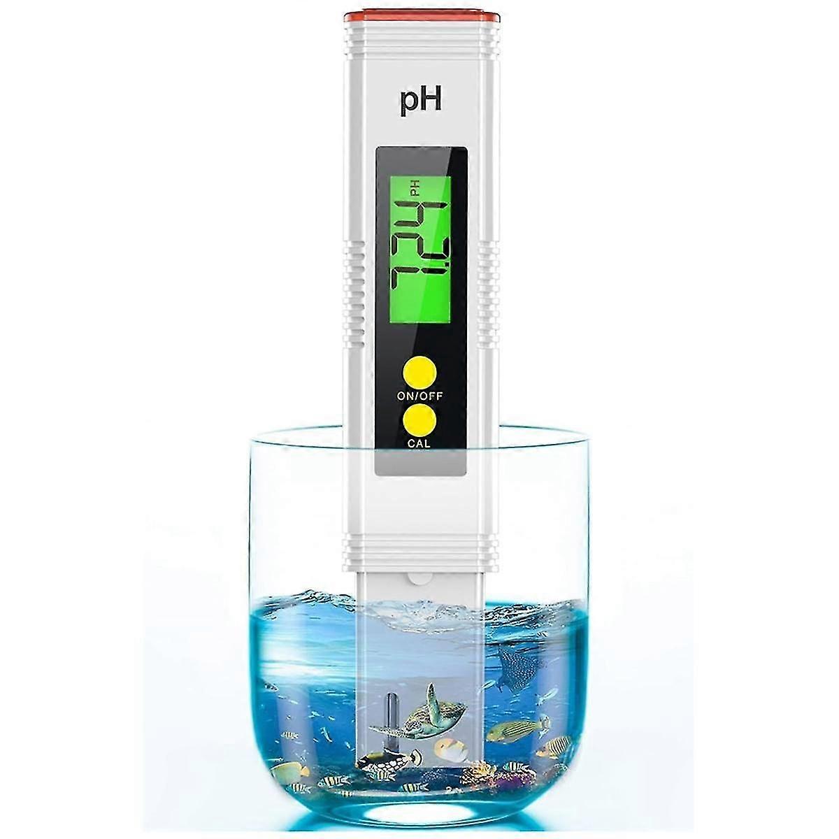 PH Meter for Water, PH Tester 0.01 High Accuracy Water Quality Tester with 0-14 PH Measurement Range, PH Meter