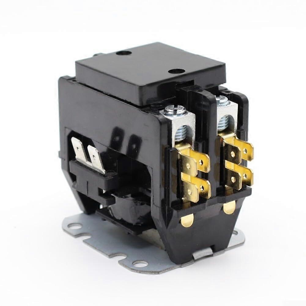 2 Pack 30A AC Contactor Dual Pole 220V 4NO for Air Conditioner Compressor and Condenser Units
