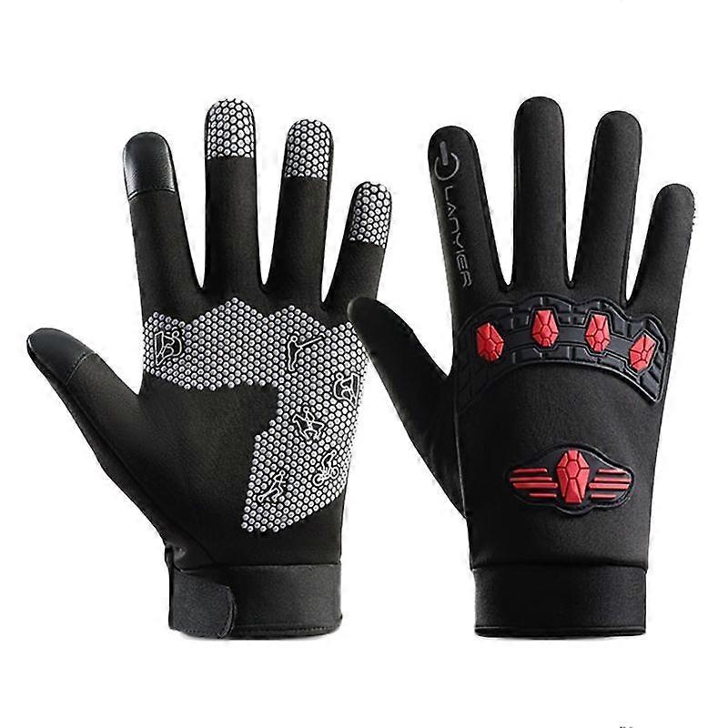 Fall Winter Men Outdoor Motorcycle Gloves, Size: Average