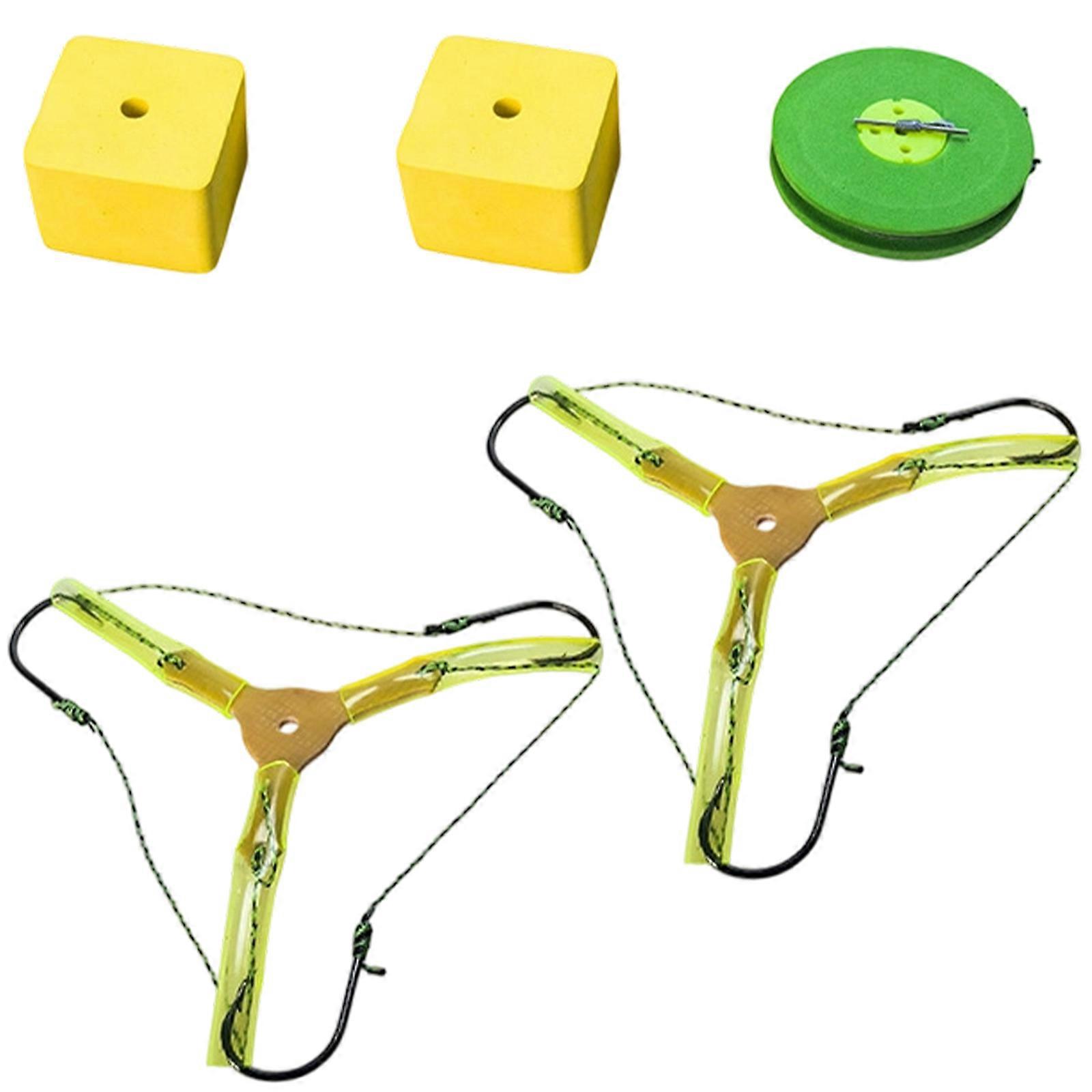 Barbed Carps Fishing Hook Heat Treated Strength Anti Floating System Line Buoyance Indicator Compacts Storage Multicolor