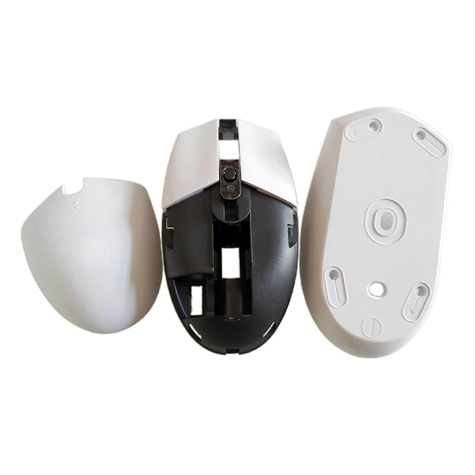 3Pieces Mouse Covers Top Shell And Battery Cover for G304 Enhances User Experience For Gamers and Professional  White