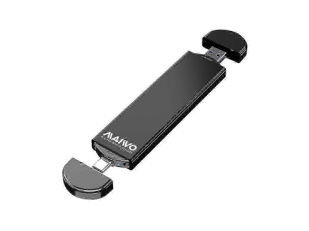 M.2 Enclosure For M.2 Sata Ngff Ssd 2 In 1 Usb-a & Usb C 3.1 Gen 1 To Sata B Key/ B&m-key External Solid State Drive Enclosure 6gbps With Uasp Compati