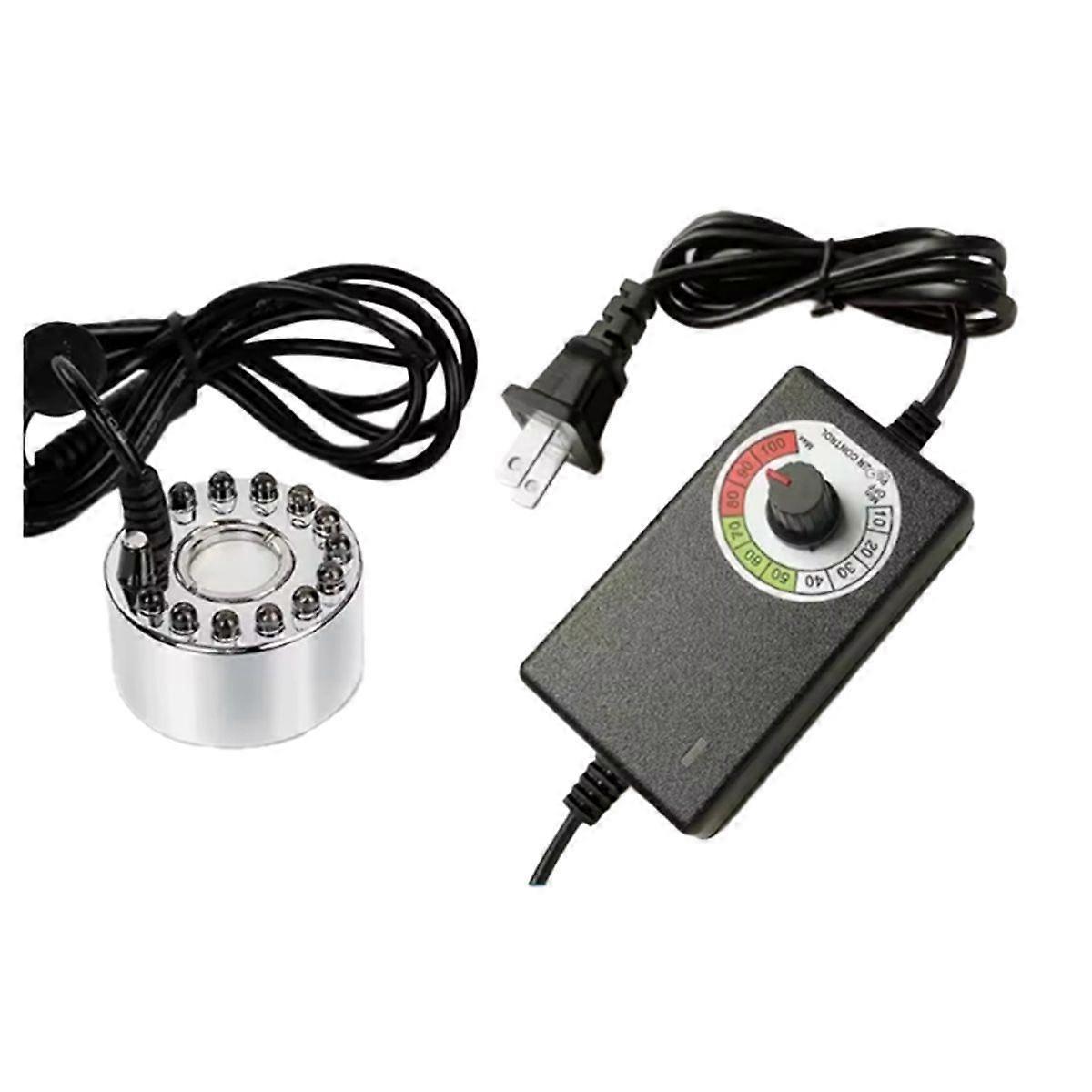 Humidifier with Adjustable Mist Output Ultrasonic Atomizer for Rock Gardens, Bonsai, Includes Trans