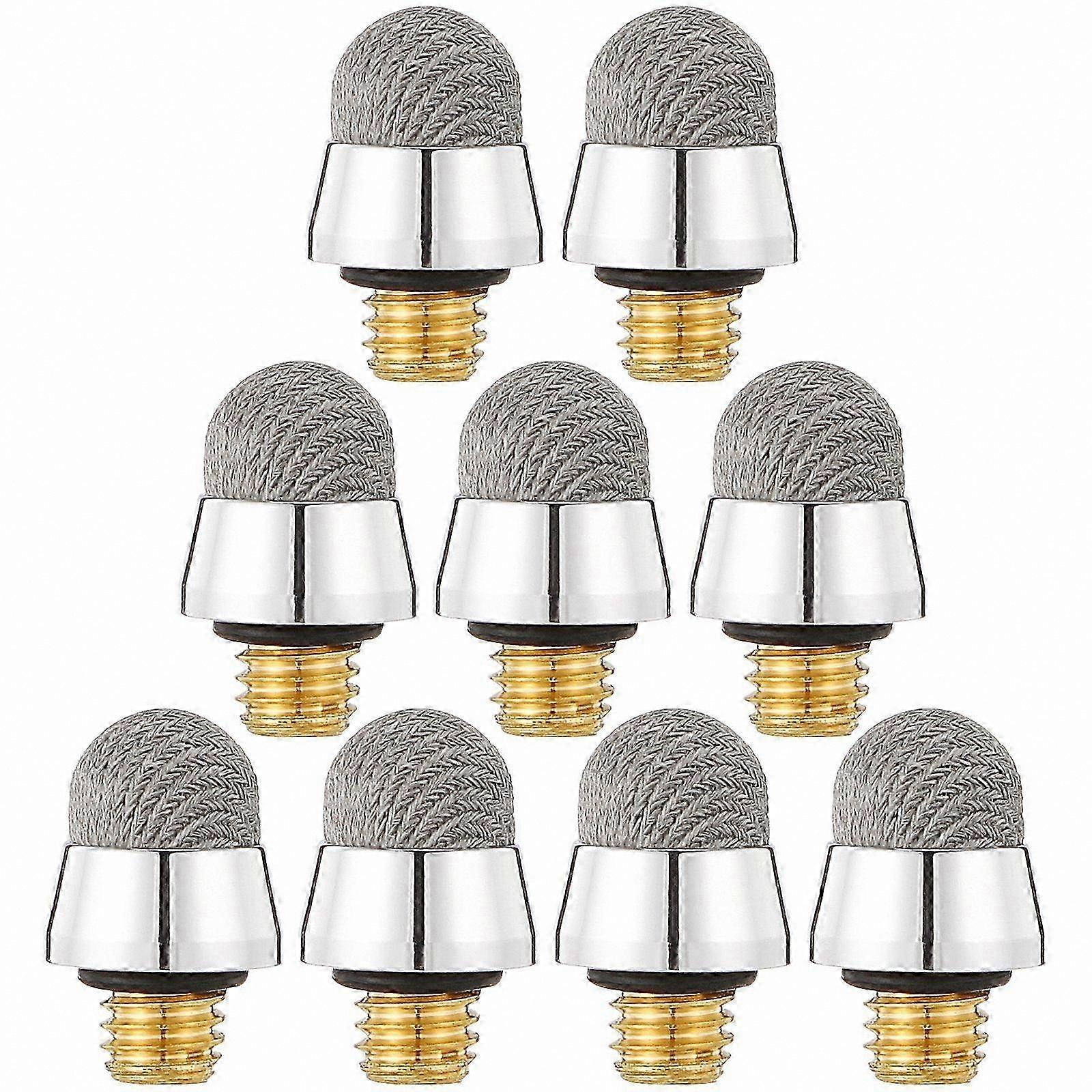 10 Pieces M5 External Thread 6.4mm Electroplated Capacitive Stylus Replacement Tips