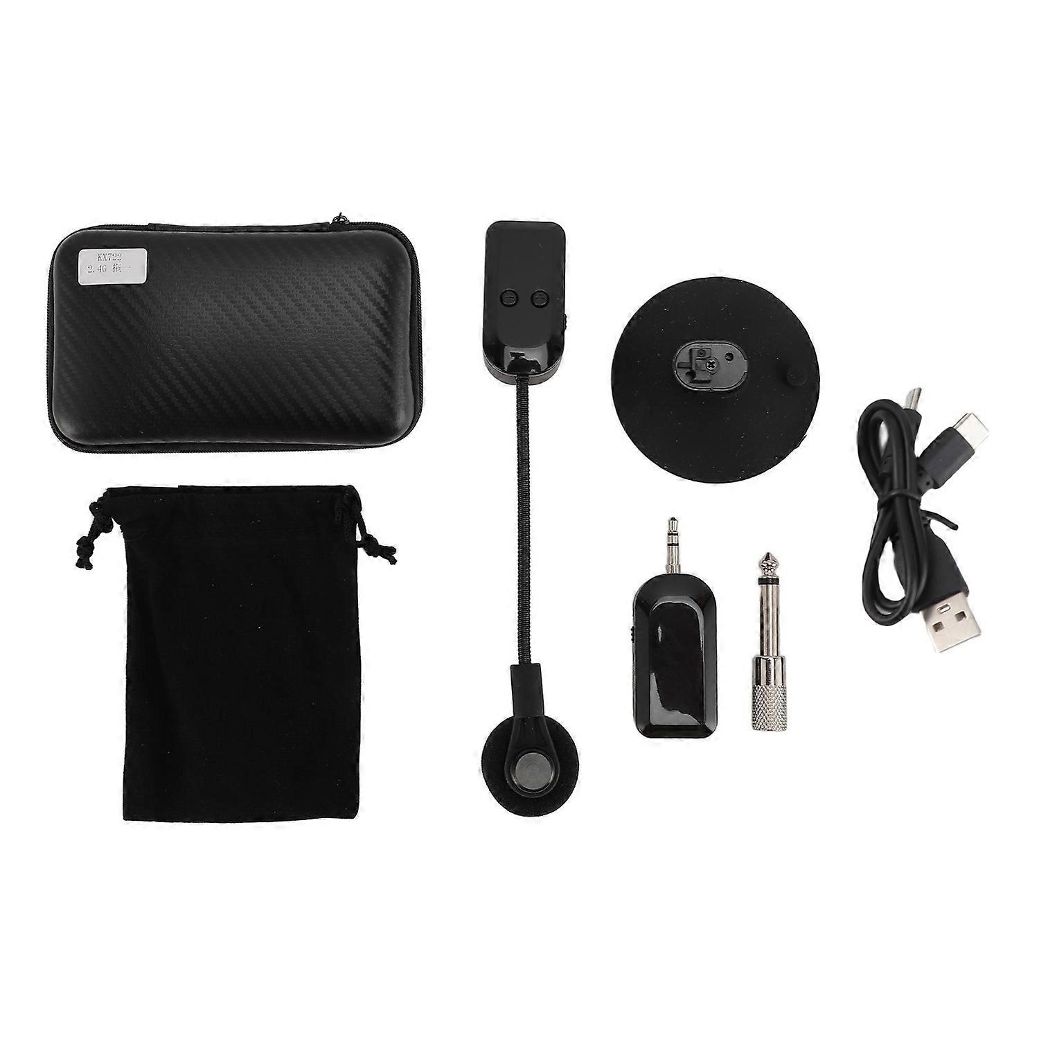 2.4G Wireless Instrument Microphone Pickup System for Guitar Violin Accordion Cello Zither Lute Stag