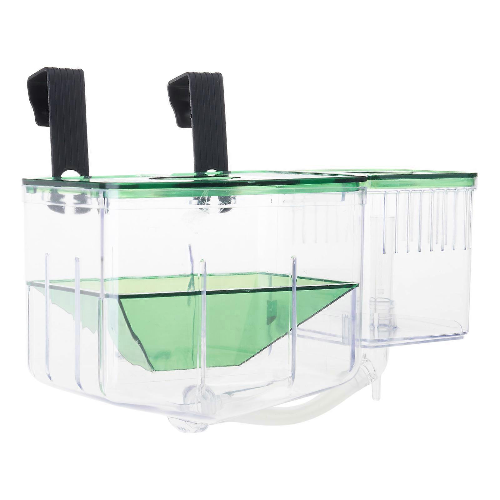 FishTanks Hatchery Incubator Aquarium Small Breeding Box Clear Breeder Isolation Hatching Box with Hook Multicolor