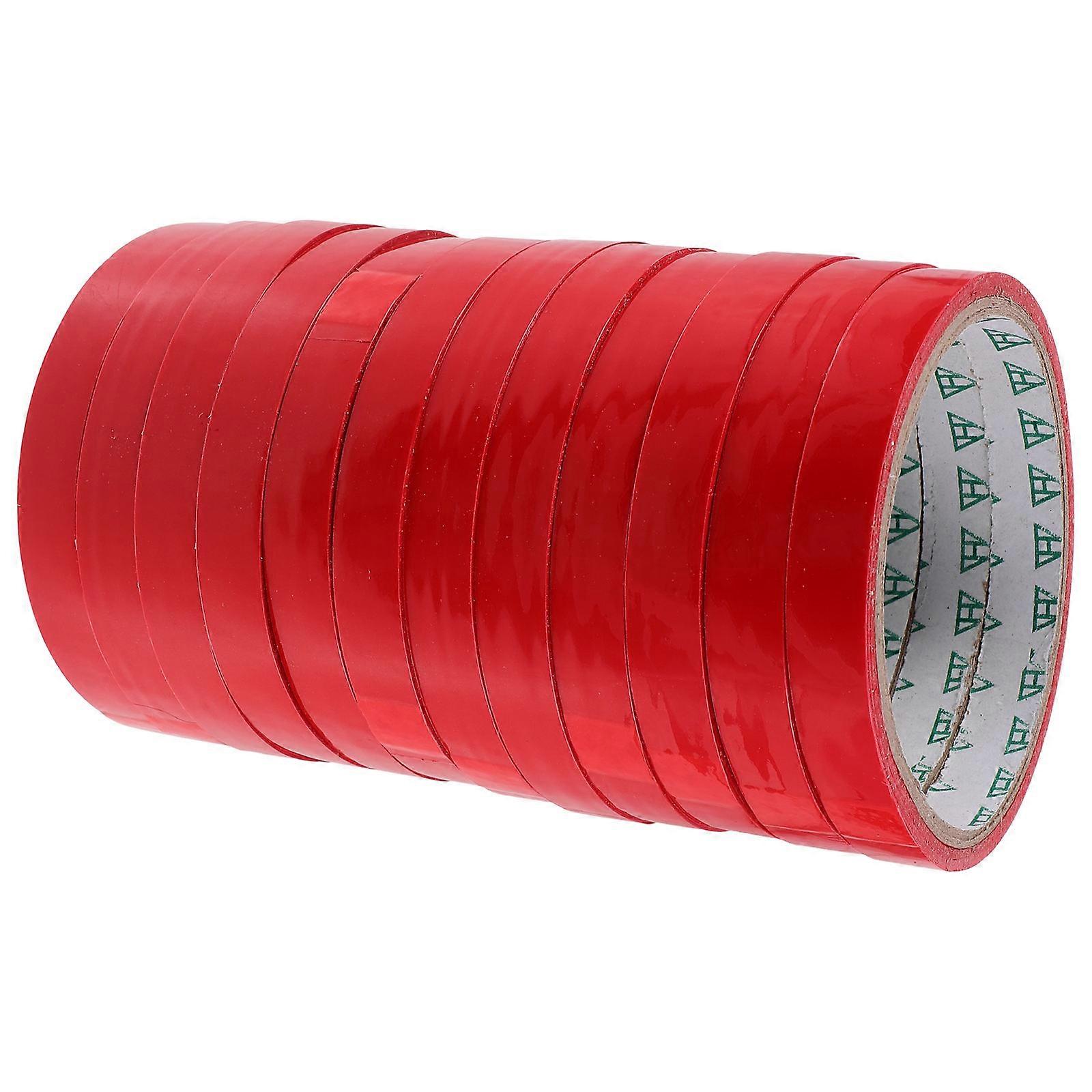 12pcs حقيبة ختم ربط الشريط سوبر ماركت آلة تجليد الشريط حقيبة السدادة التعبئة الشريط