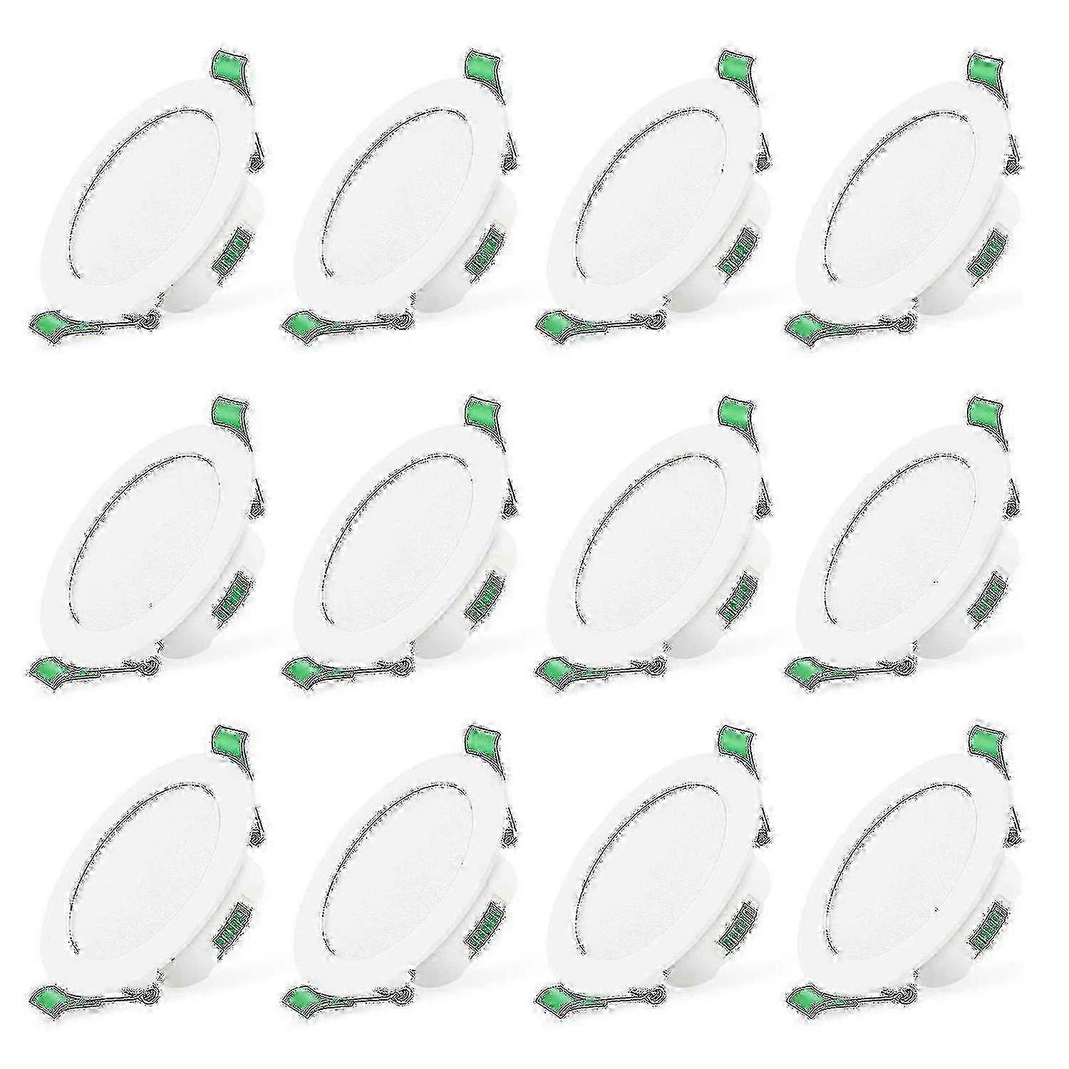 e 12pcs 7w White Led Downlight Recessed Ceiling Lights Slim Spot Light