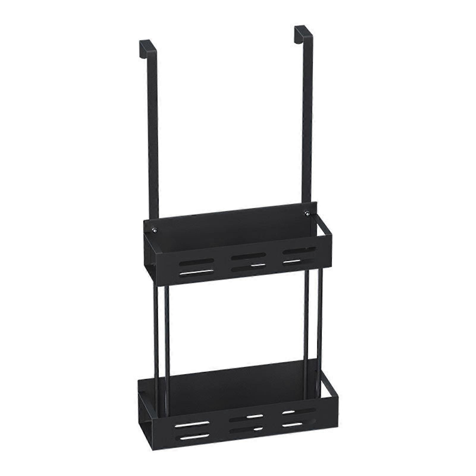 Jikaix Shower Caddy Hanging Storage Rack Strong Load-bearing Easy Assembly Double Layer Bathroom Organizer Basket