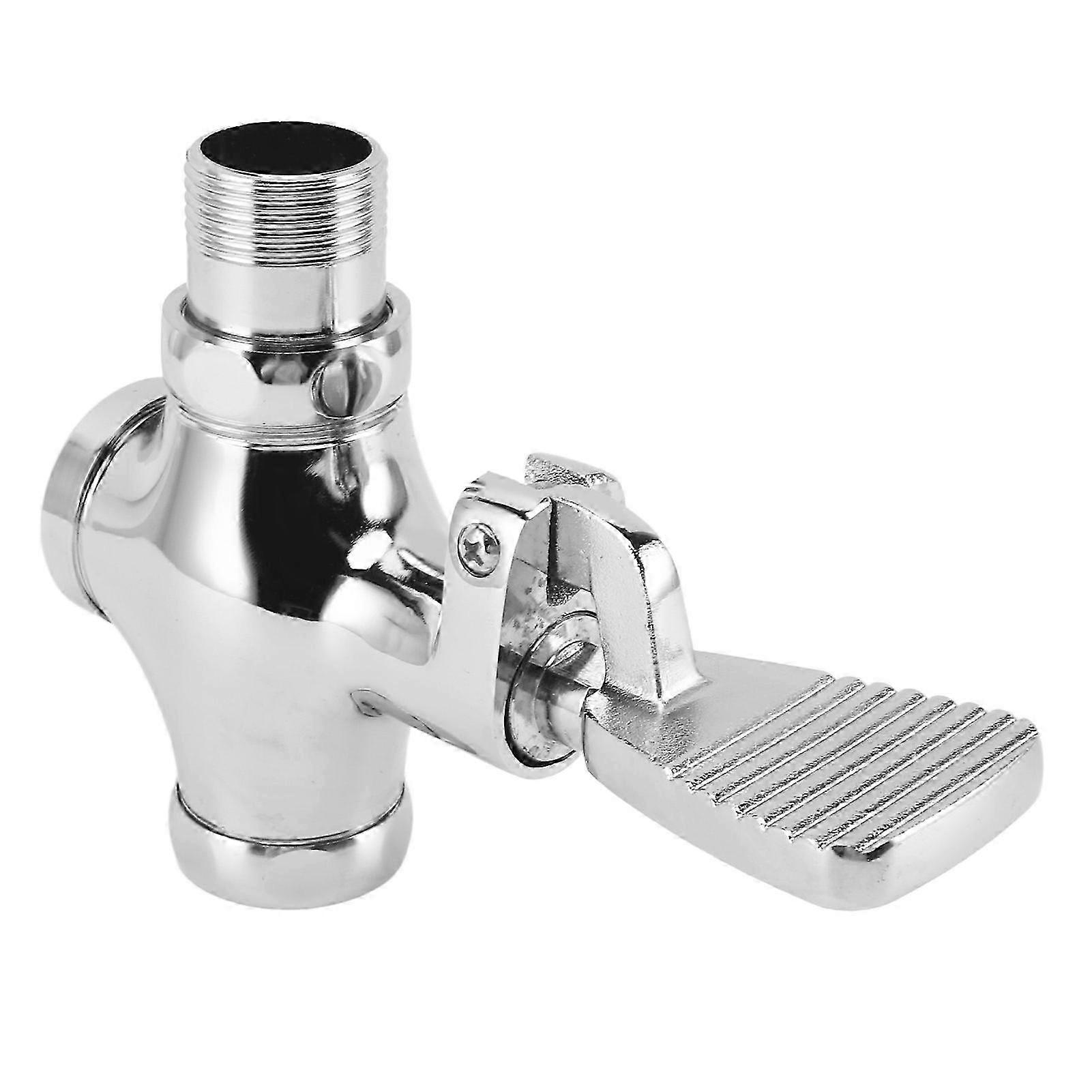 Foot-Activated Flush Valve - Brass Material & Water-Efficient Design