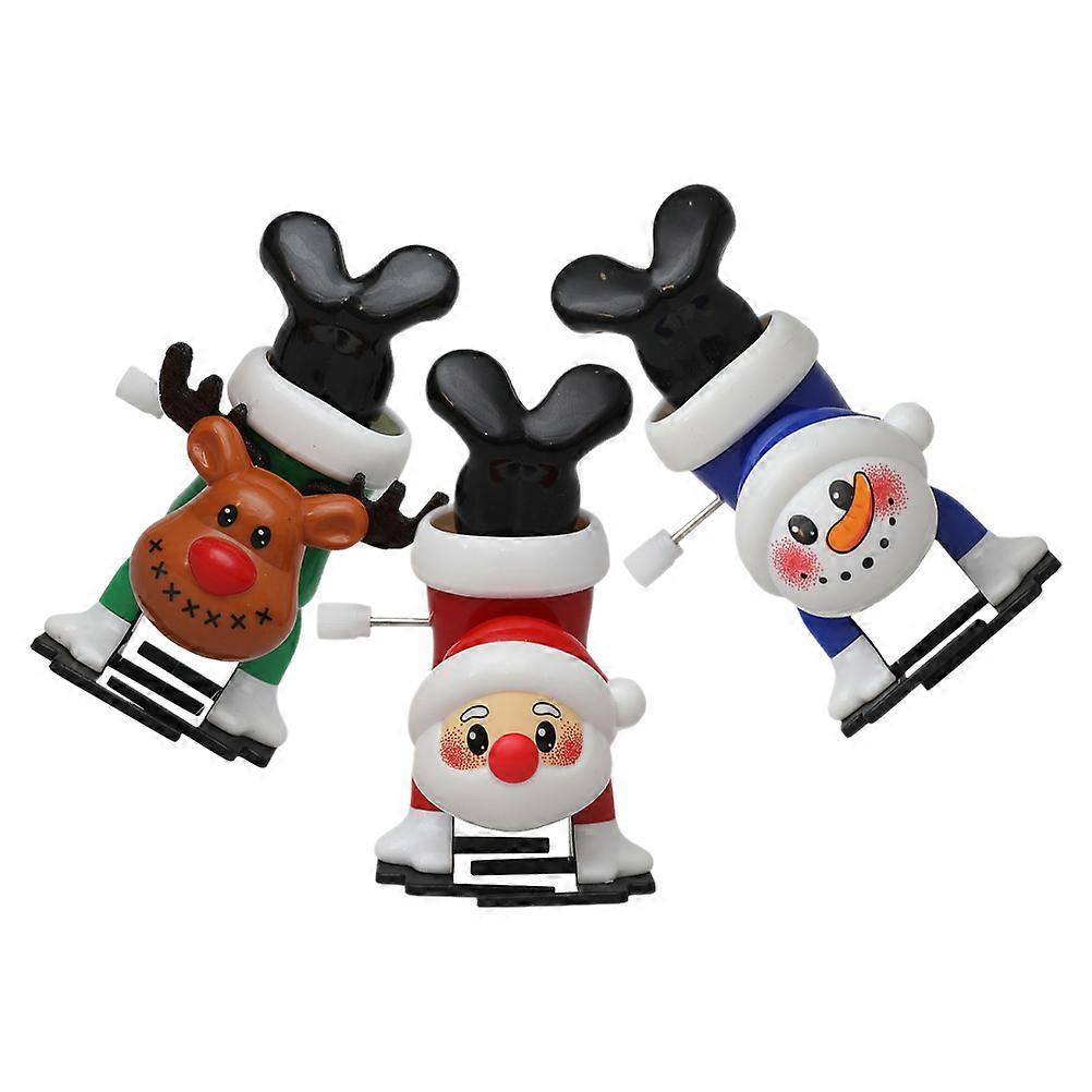 Christmas Wind-Up Toy Fun Plaything 3Pcs Set for Playing