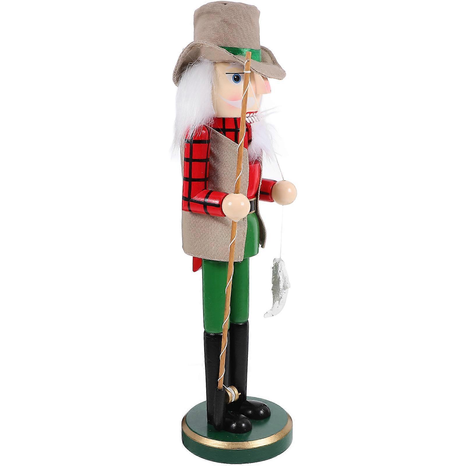 Nutcracker Christmas Decoration Wooden Nutcracker Statue for Home Decor