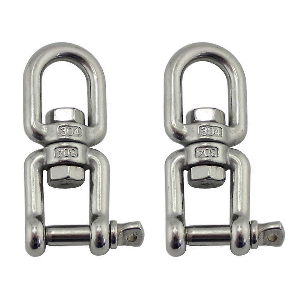 Practical Durable Metal Swivel Ring Waterproof Garden Home Use 5x2x0.4cm 360 Degree Rotation 2Set