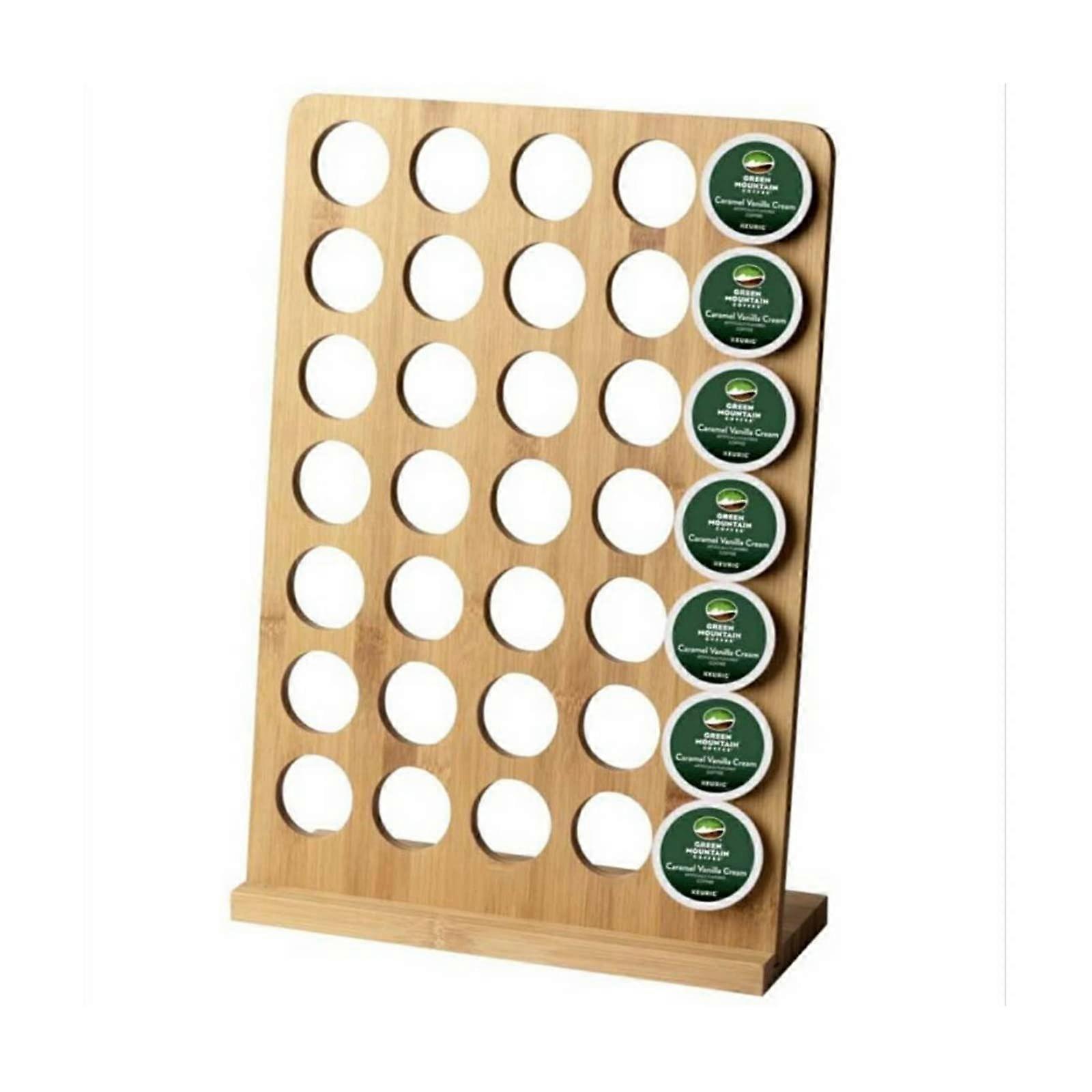 Coffee Pod Holder 35 Storage Rack for K Cup with 360° Rotating Base for Kitchen and Office