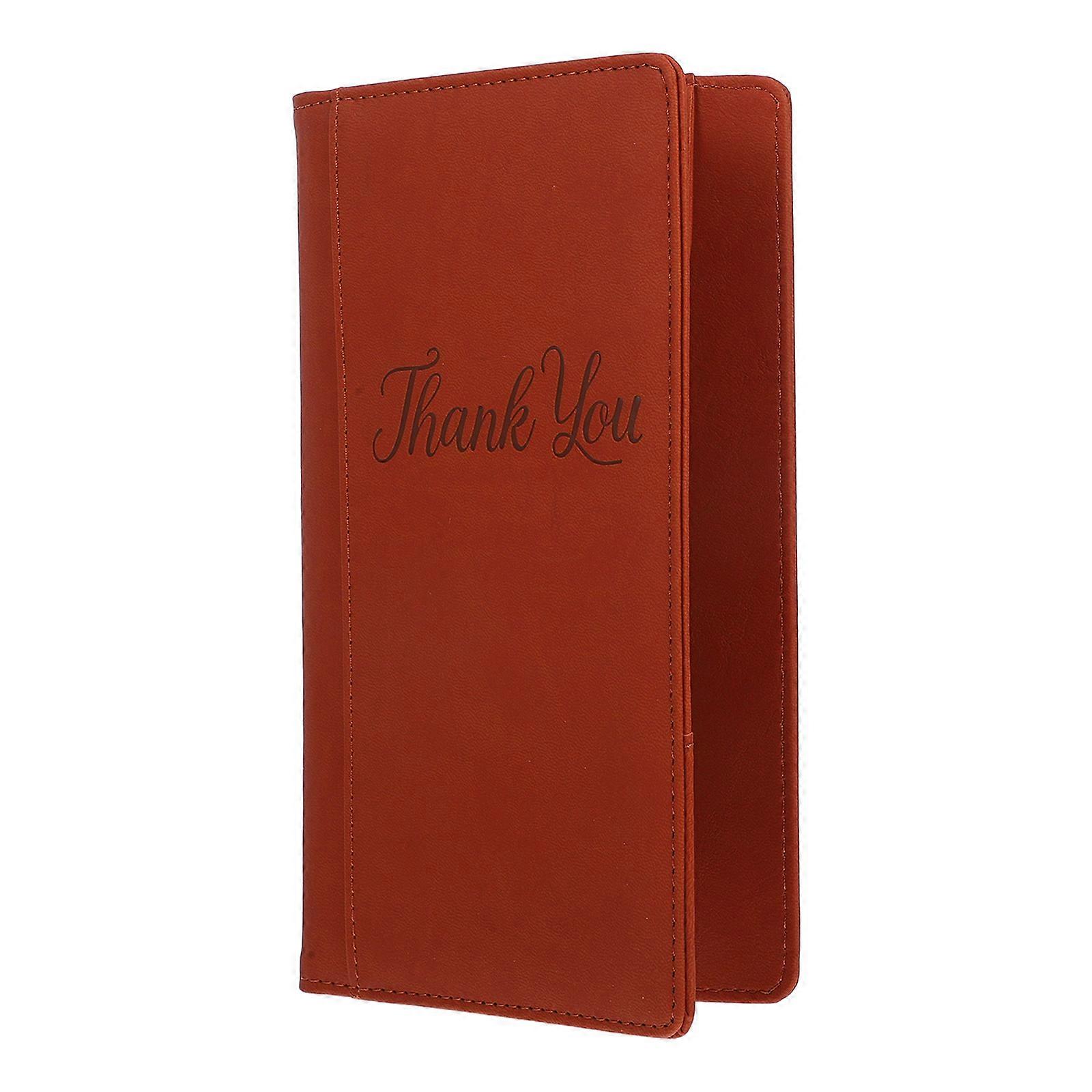 PU Bill Holder for Restaurant Service with Tip Storage