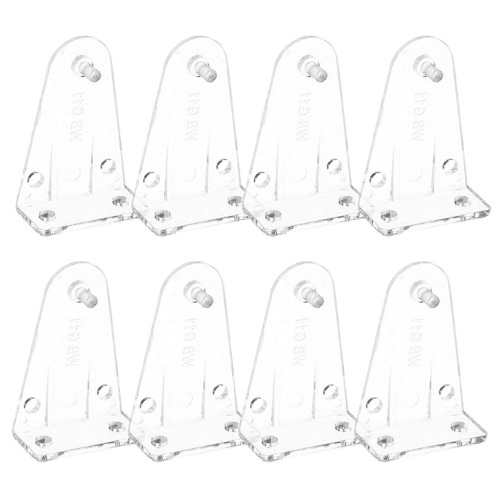 Replacement Blind Hold Down Brackets Transparent POM Material Blinds Bottom Bracket Clip for Windows 8Pack