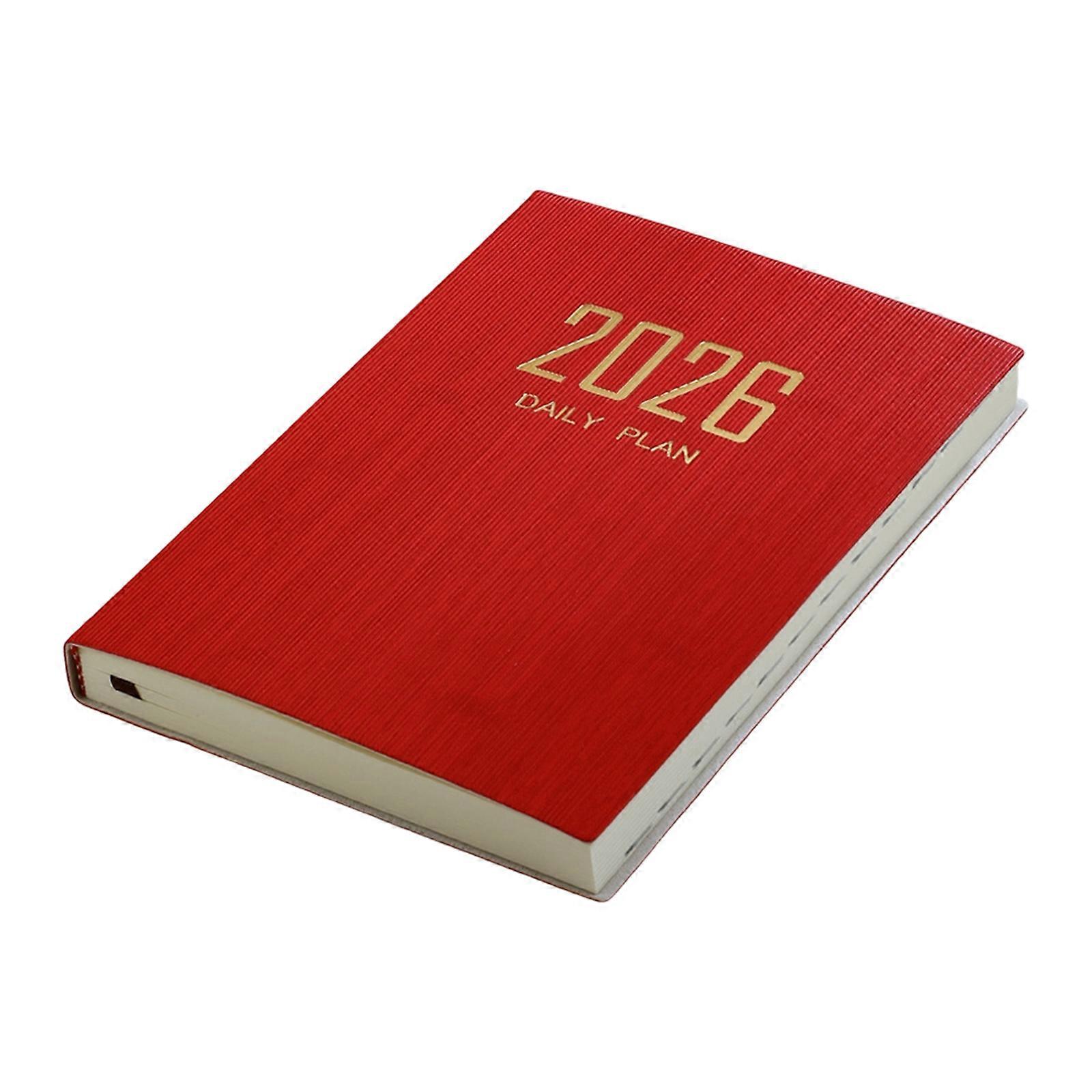 2026 Travel Organizers Schedule Planner With Monthly Weekly Layouts Lightweight Practical For Students & Professional  Red