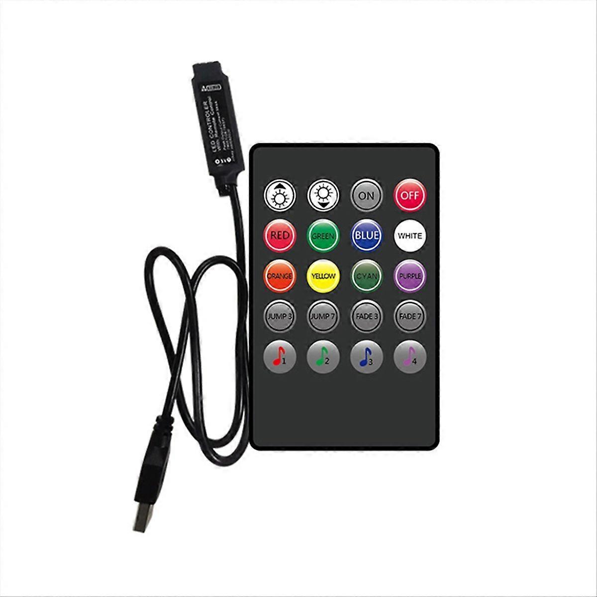 5V Music RGB Controler USB Control 20Key RGB Controller
