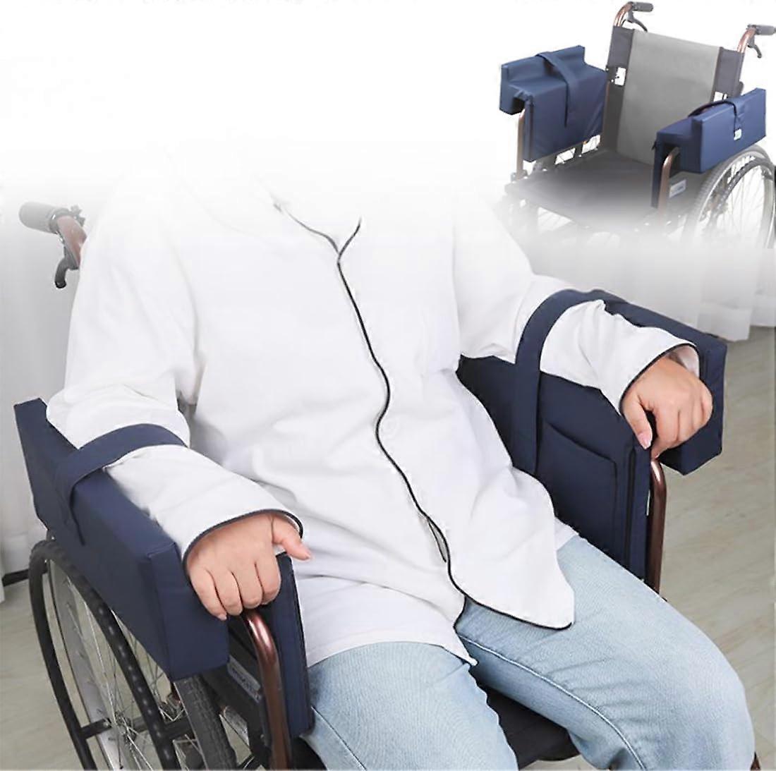 Wheelchair Armrest Pads Waterproof Ergonomic Foam Cushions for Pressure Relief and Support