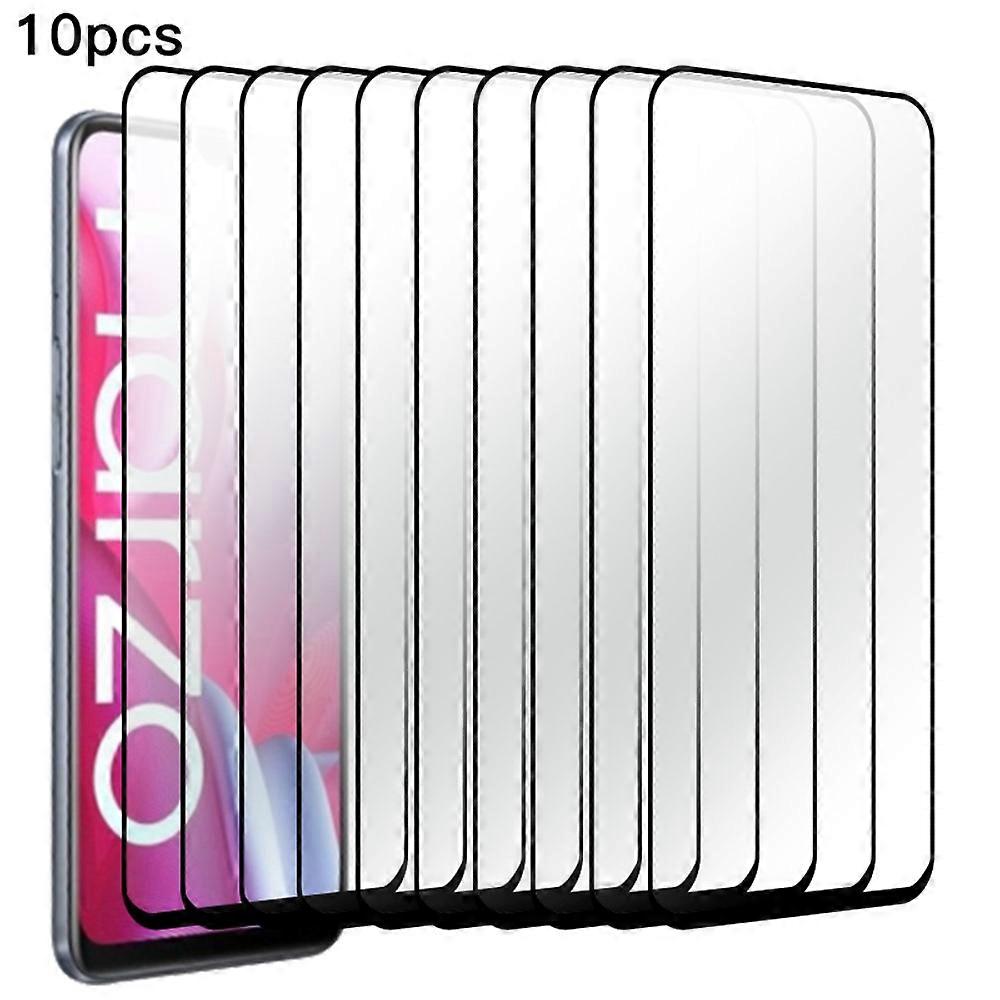 RURIHAI 10Pcs 2.5D 0.26mmスクリーンプロテクターRealme Narzo 60 5G二次硬化高アルミニウムシリコンガラスフィルムに対応