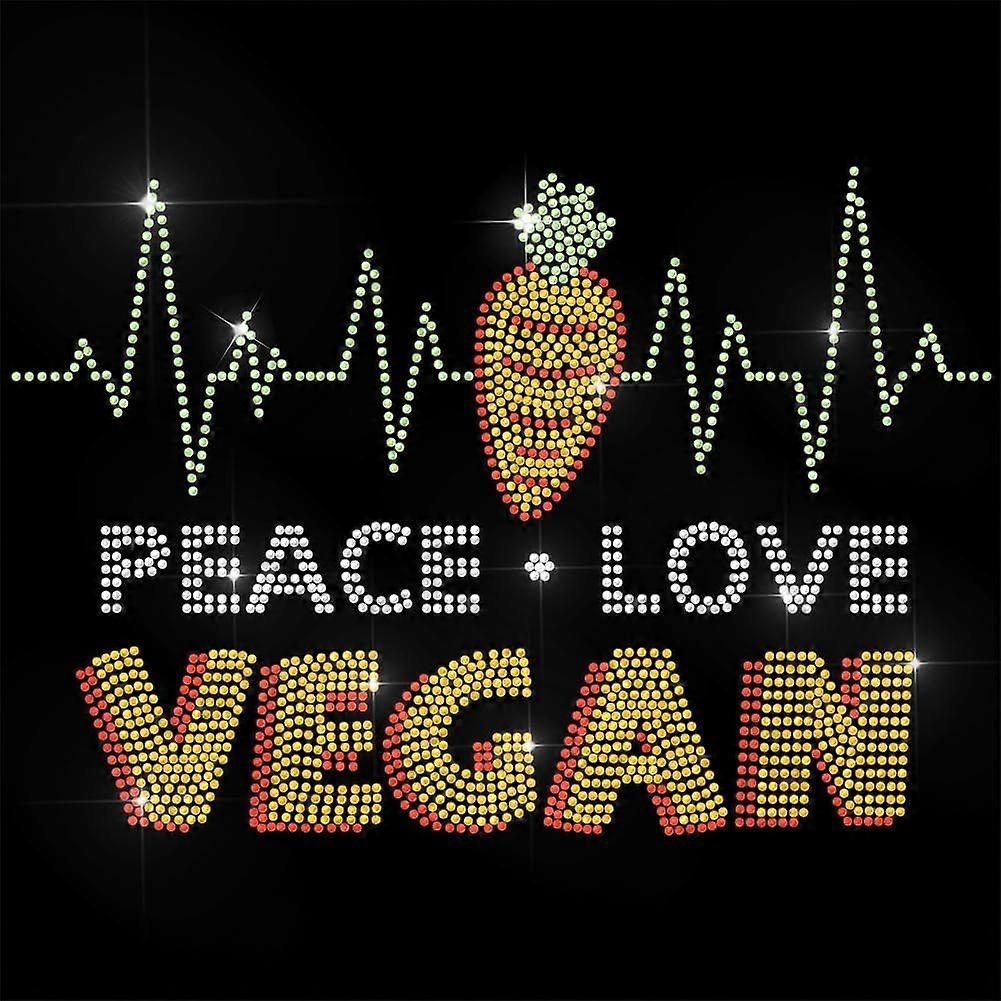 Letter Rhinestone Iron on Transfer Vegan Bling Diamond Hotfix Patches for Clothes 11.6"x8.2" Large Iron On Sequin Applique for Jeans Jacket Caps Bag T