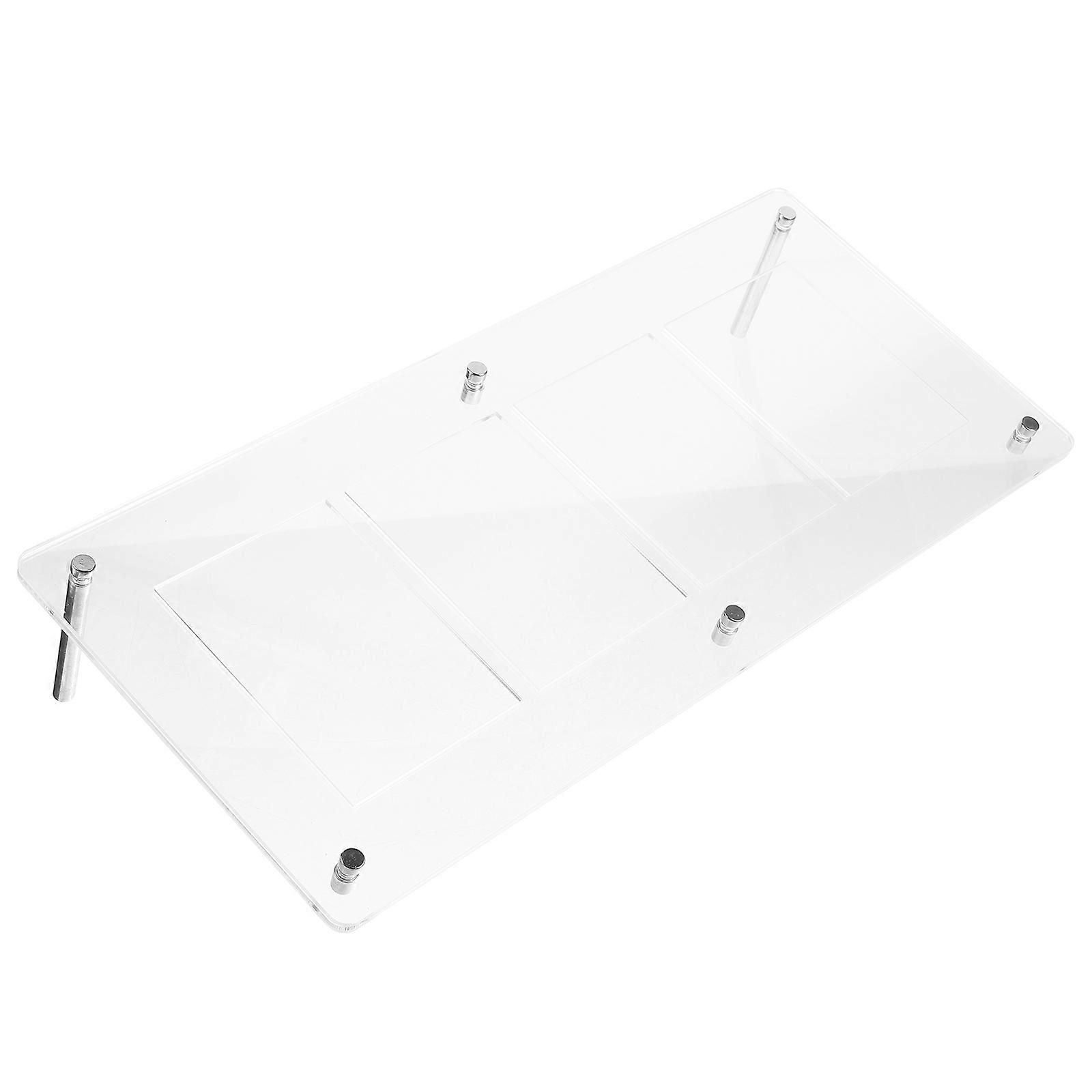Card Display Rack Acrylic Organizer for Display 4 Card Slots