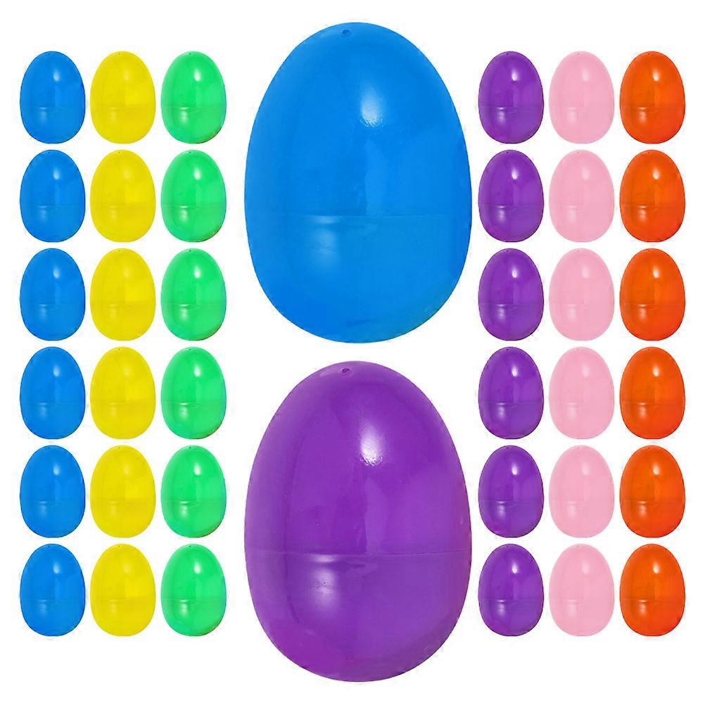 Easter Plastic Fillable Eggs for Party Decor 60Pcs Assorted