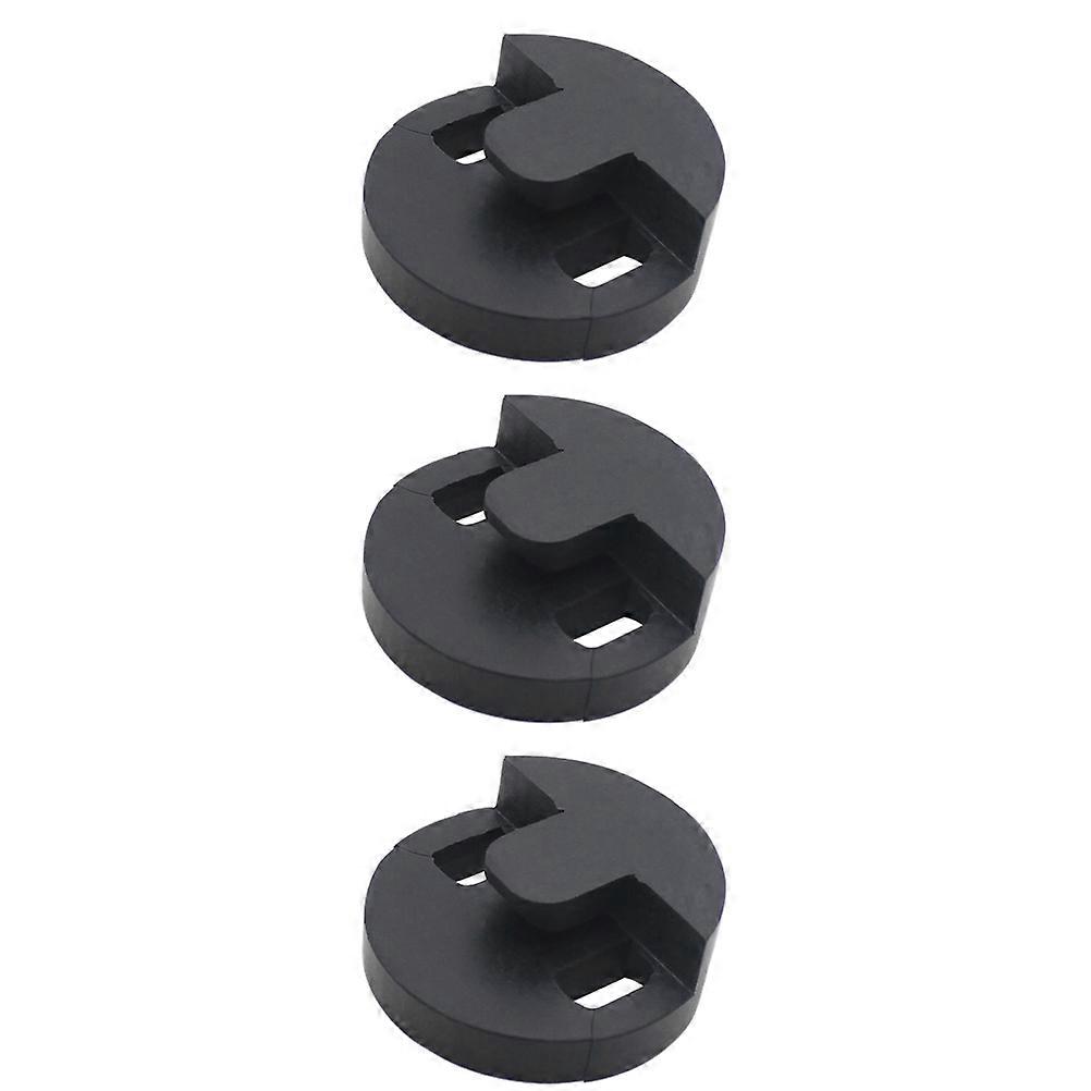 Black Rubber Cello Mute for Volume Control Noise Reduction 3Pcs