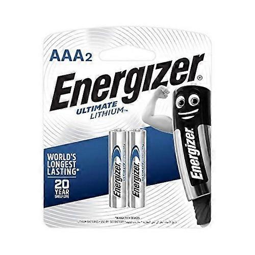 Energizer Ultimate Lithium AAA2 Batteries, 2 Count / 1 Pack