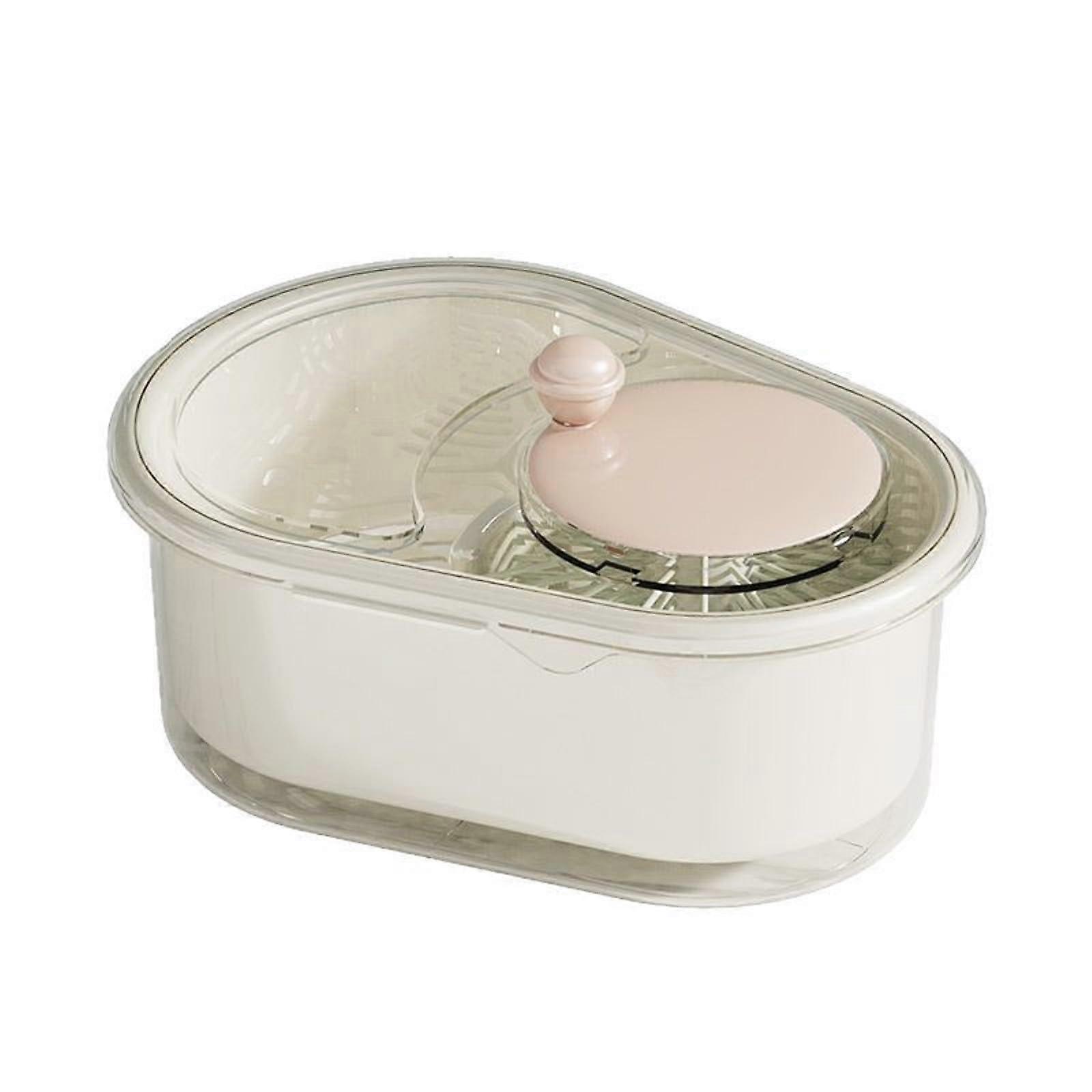 Automatic Vegetable Washer and Dryer with Vortex Power Cleaning, 2Layer Salad Spinner