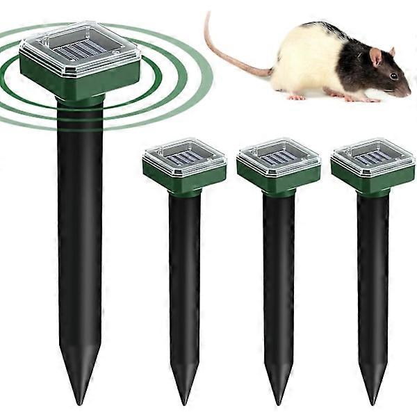 Solar-based mole repeller 4-pack