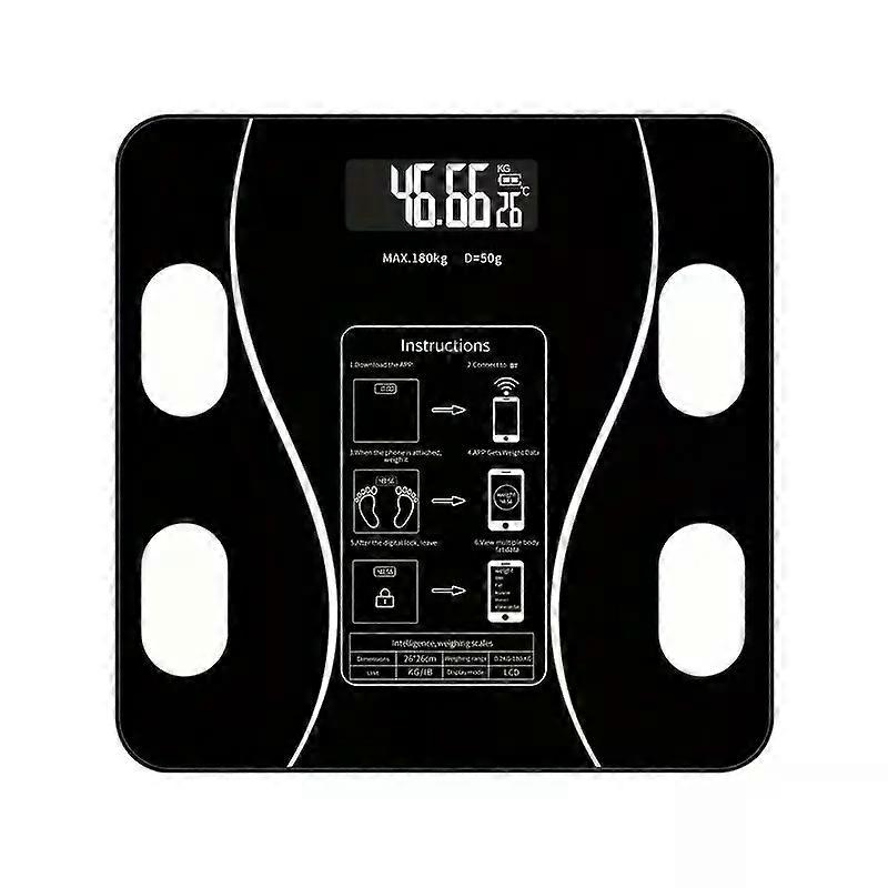 Smart Body Fat Scale Wireless LED Digital Bathroom Weight Scale Body Composition Analyzer Testing Scale
