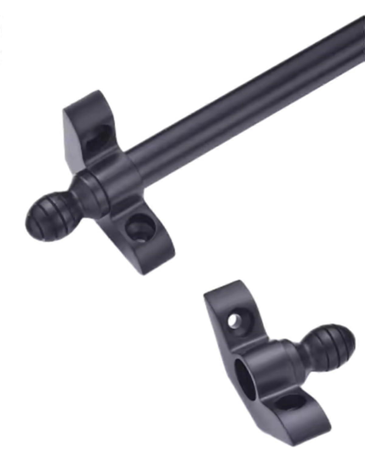 Adjustable Stair Carpet Rods with Brackets, Polished Brass Finish, 100cm Length for Home and Theater