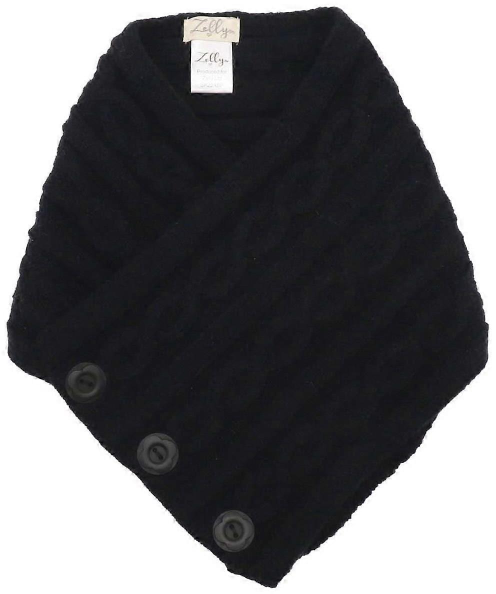 Zelly Button Tippet - Black