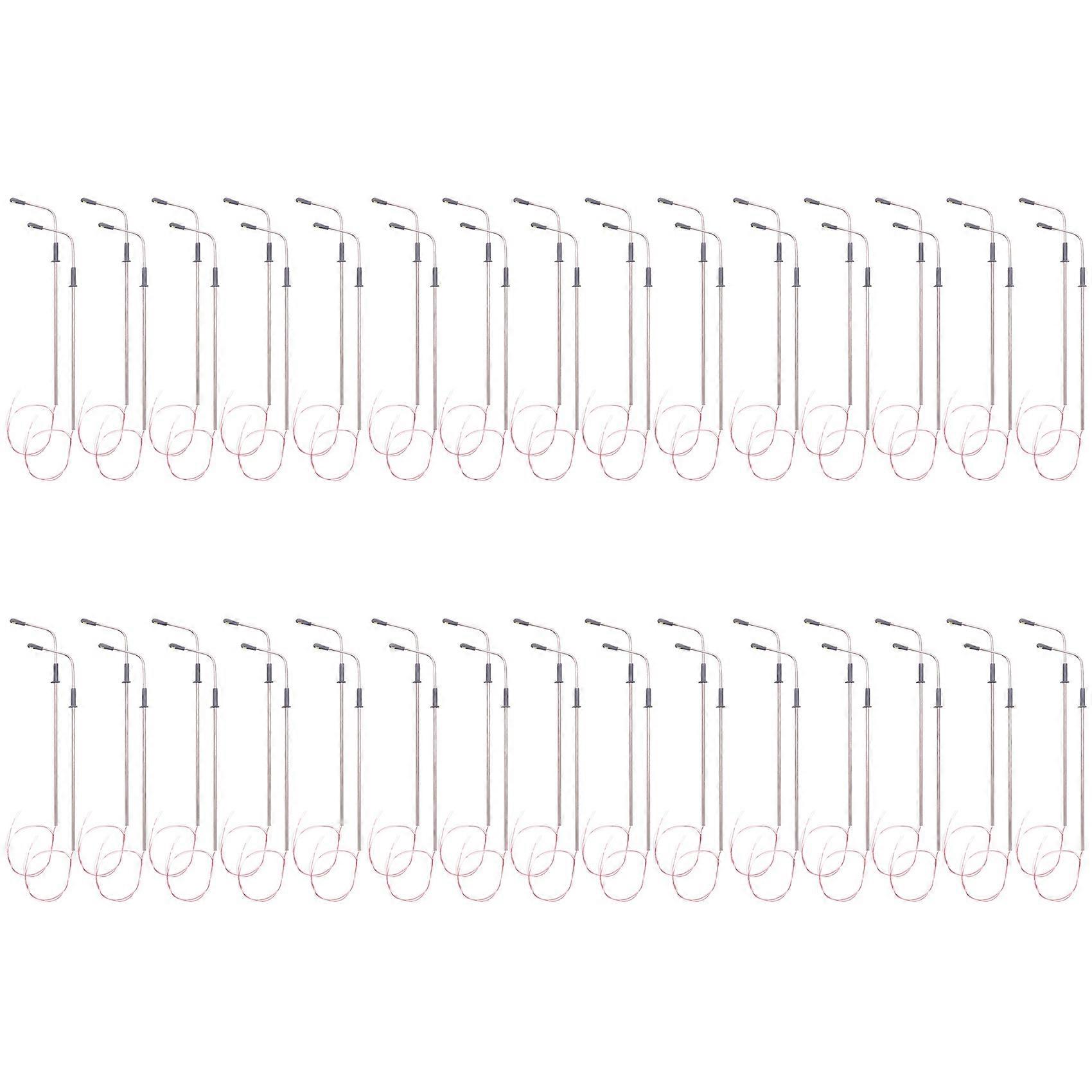 60 Pcs Model LED Street Lamp Lighting Single Head Train Layout Landscape 1: 100