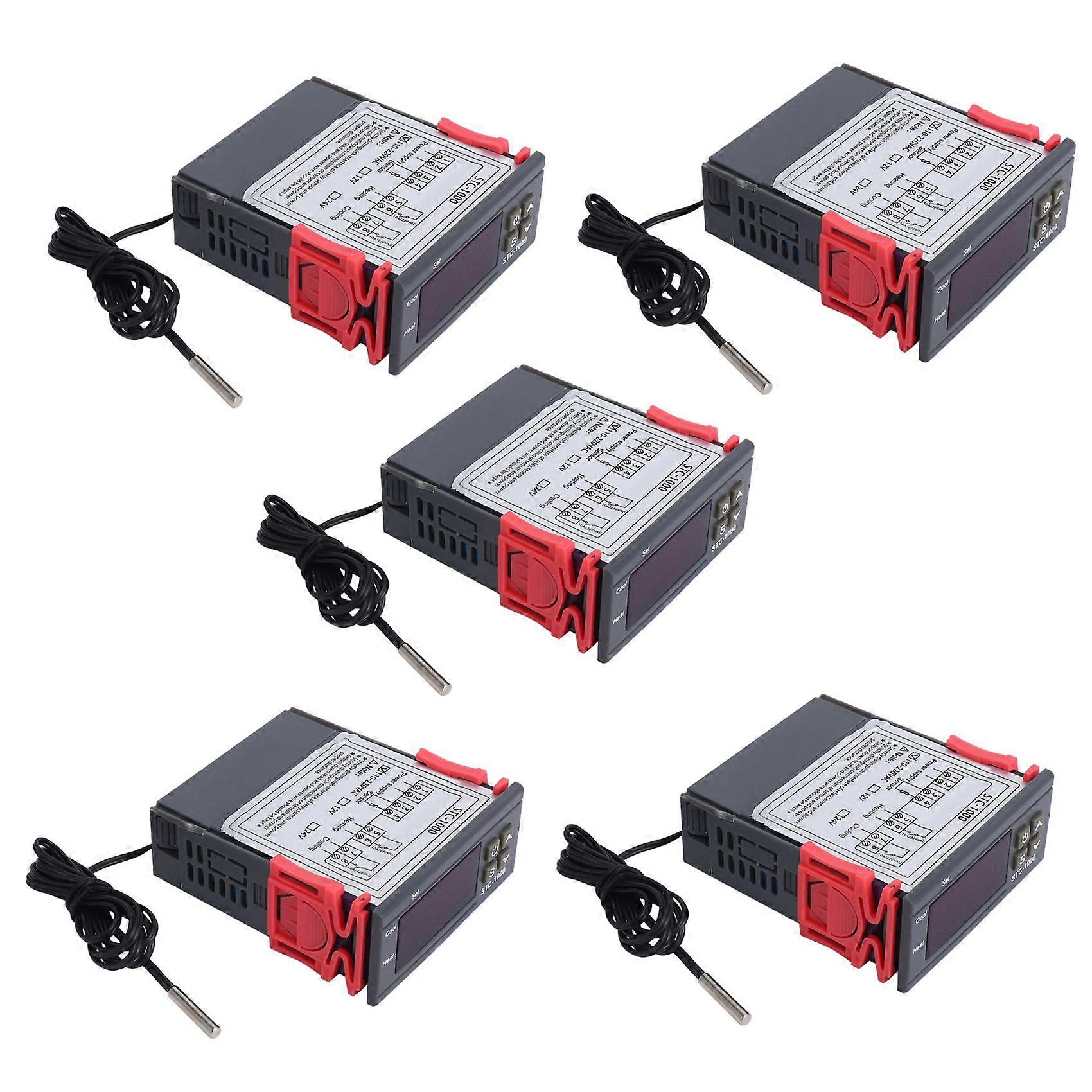 5X 220V/STC-/1000 Digital Temperature Controller Thermostat with NTC