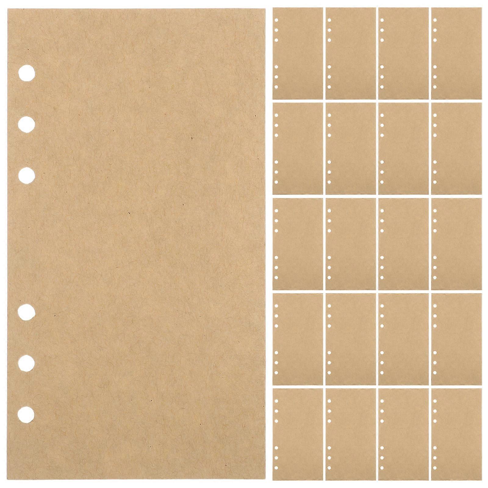 Blank Page Sheets Kraft Paper with 80 Sheets for Notebook