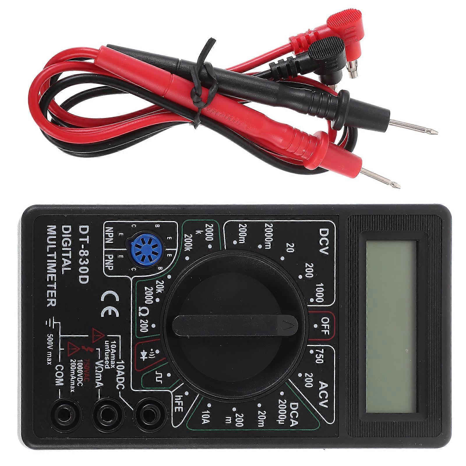 Digital Multimeter for Measuring Voltage Ampere Ohm Tester Probe with Buzzer