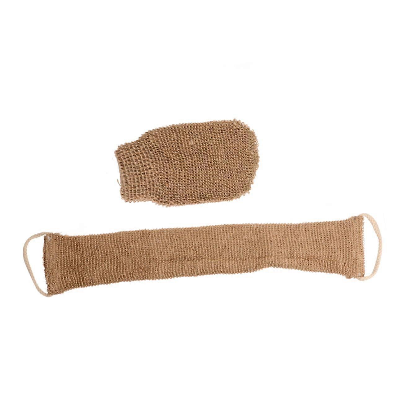DoubleSided Back Scrubber and Exfoliating Bath Strap with QuickDry Fabric and Long Reach, 2pcs