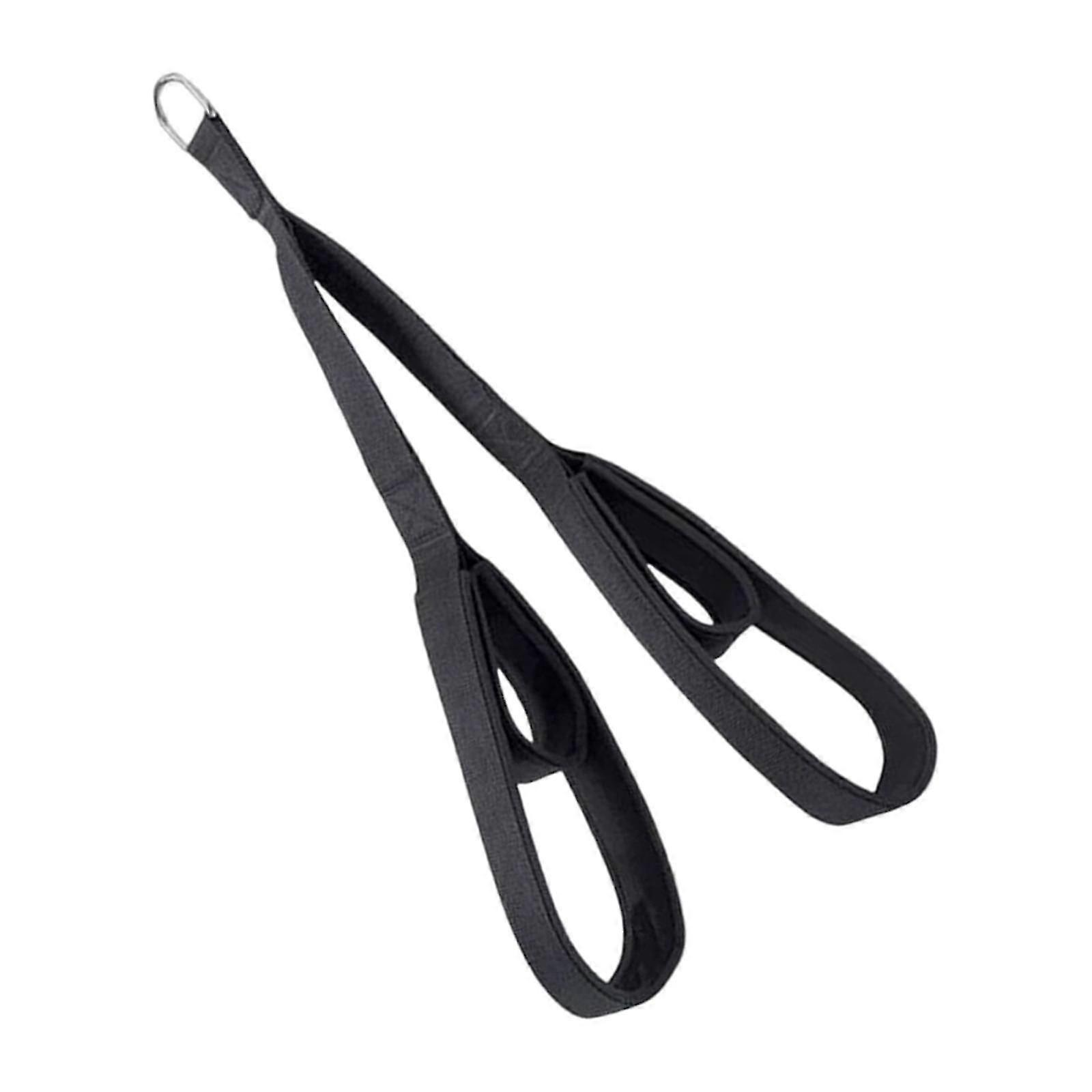 Tricep Rope Strength Training Pull Down Cable For Forearm Weight Lifting Black