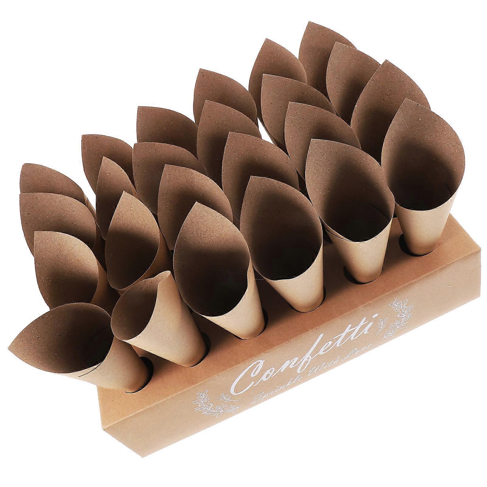 Paper Candy Cones Wedding Paper Cones for Mini Bouquet 4Sets