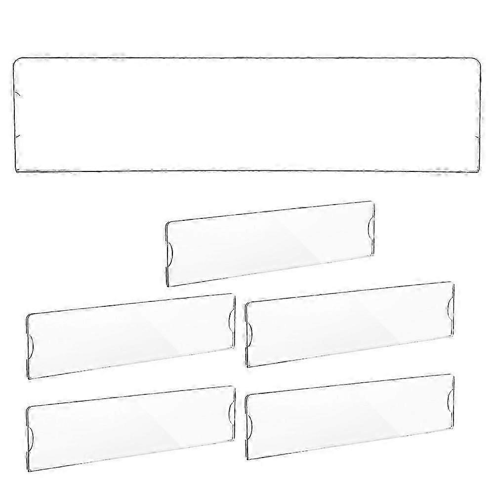 Door name plate frame for office - 6pcs adhesive acrylic holders